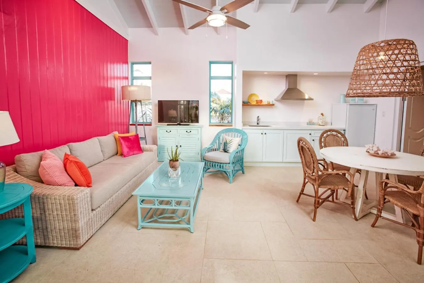 Kitchen or kitchenette in Boardwalk Boutique Hotel Aruba - Adults Only