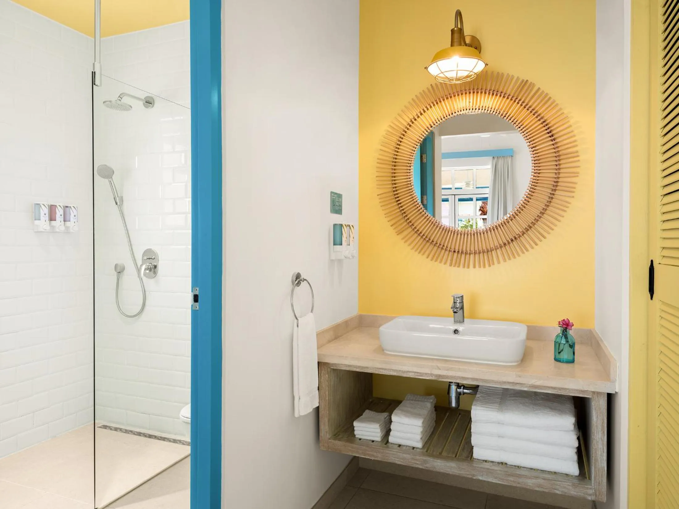 Shower in Boardwalk Boutique Hotel Aruba - Adults Only
