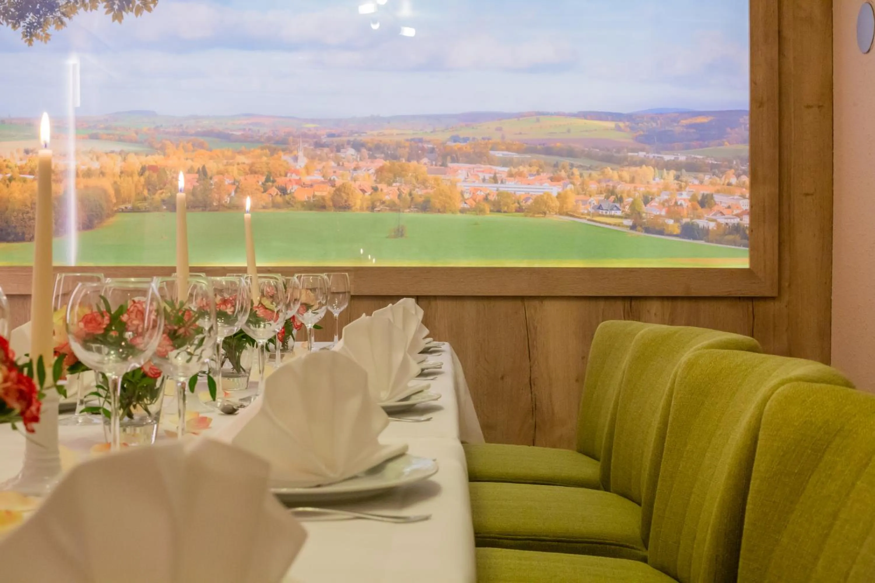 Garden view in Berggasthof Götzinger Höhe