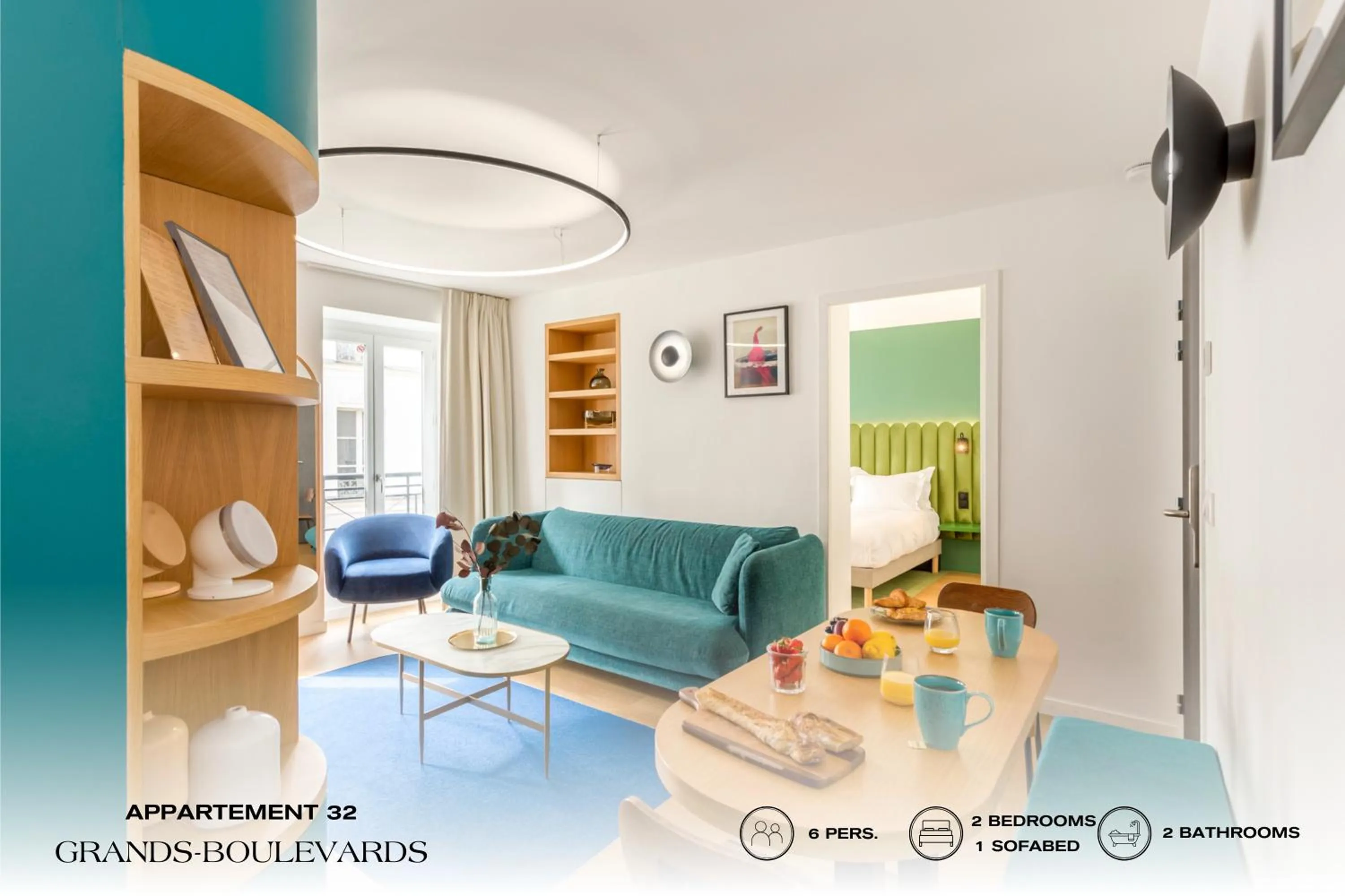 Living room in Beauquartier - Grands Boulevards