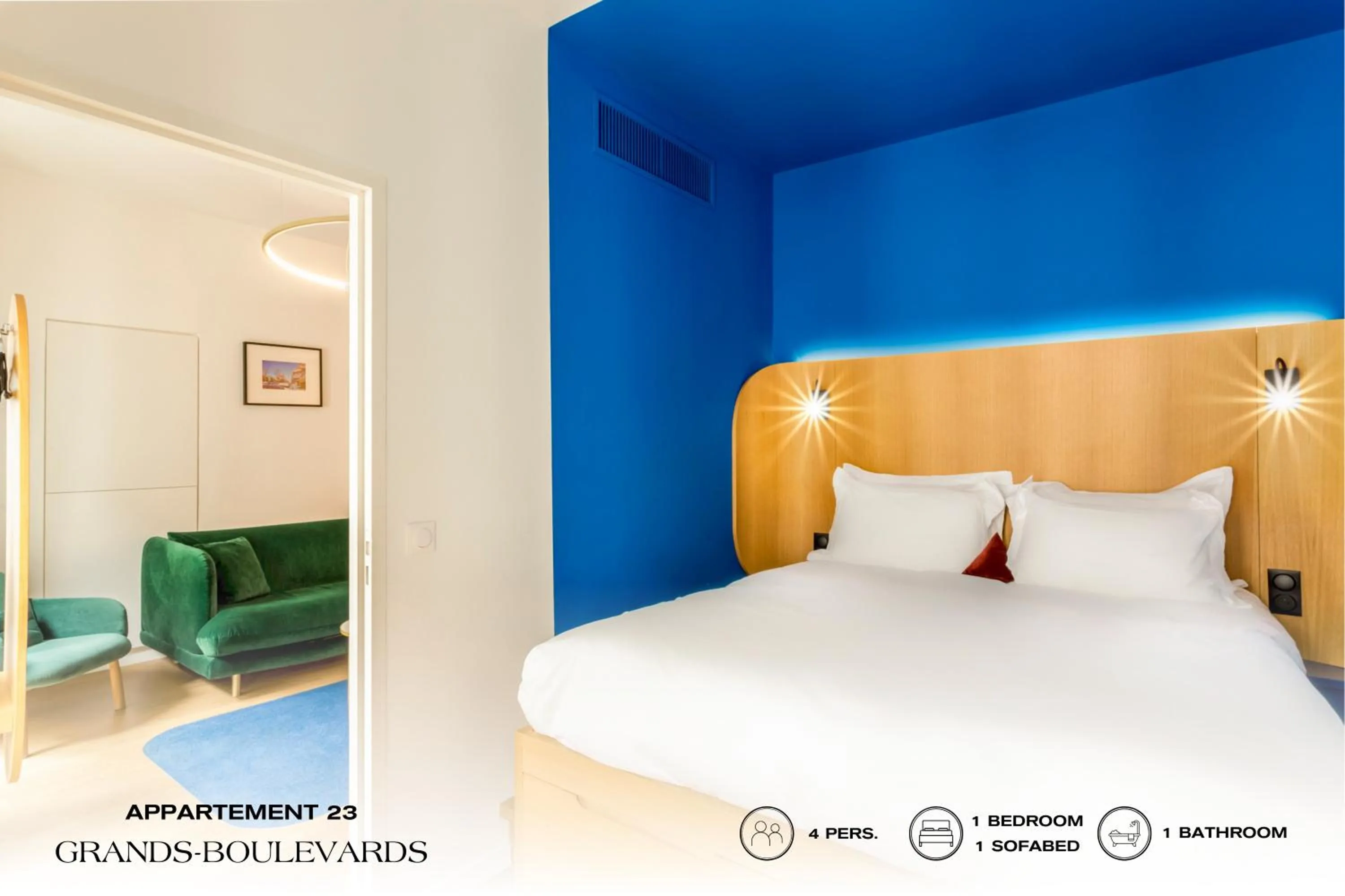 Bed in Beauquartier - Grands Boulevards