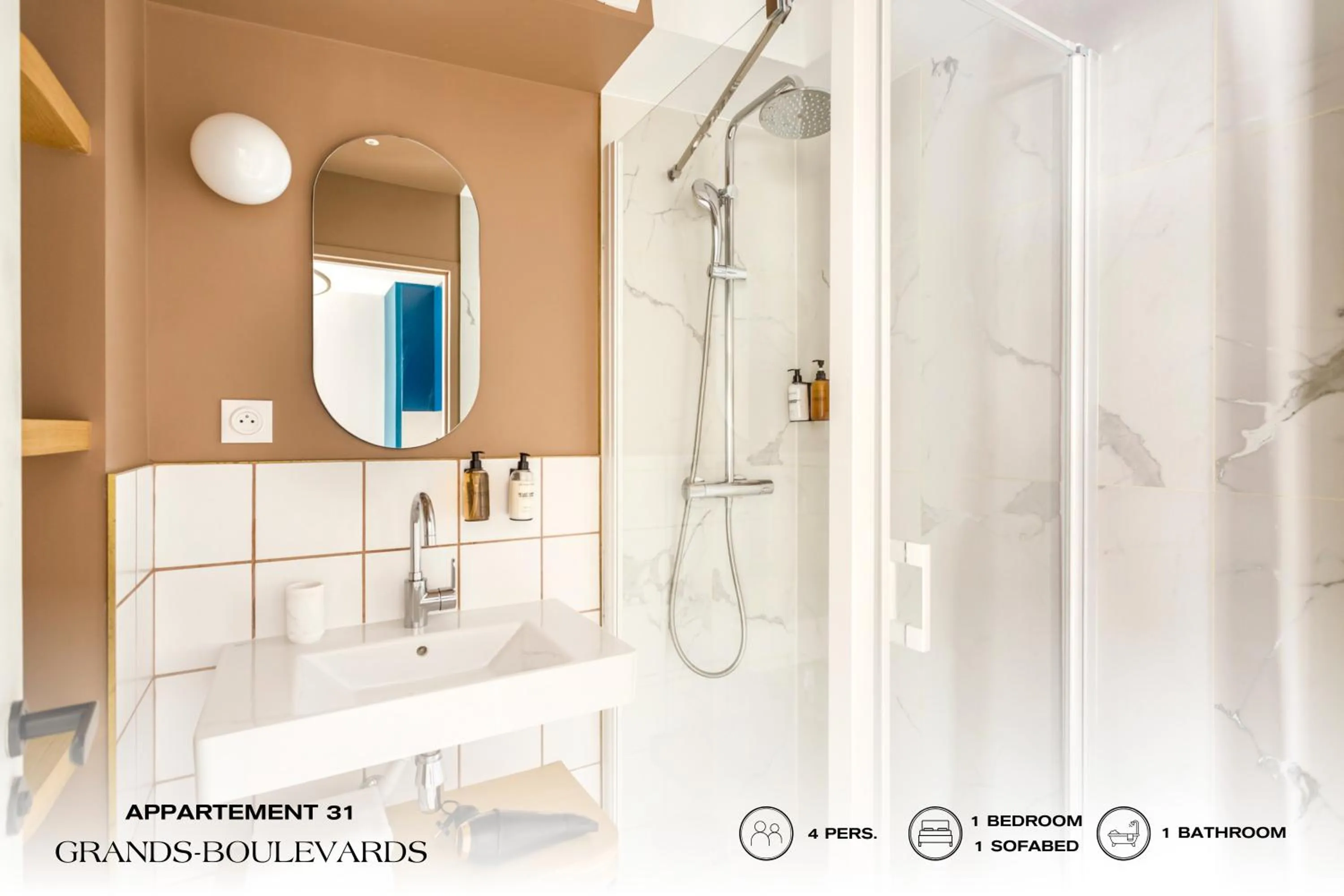 Shower in Beauquartier - Grands Boulevards