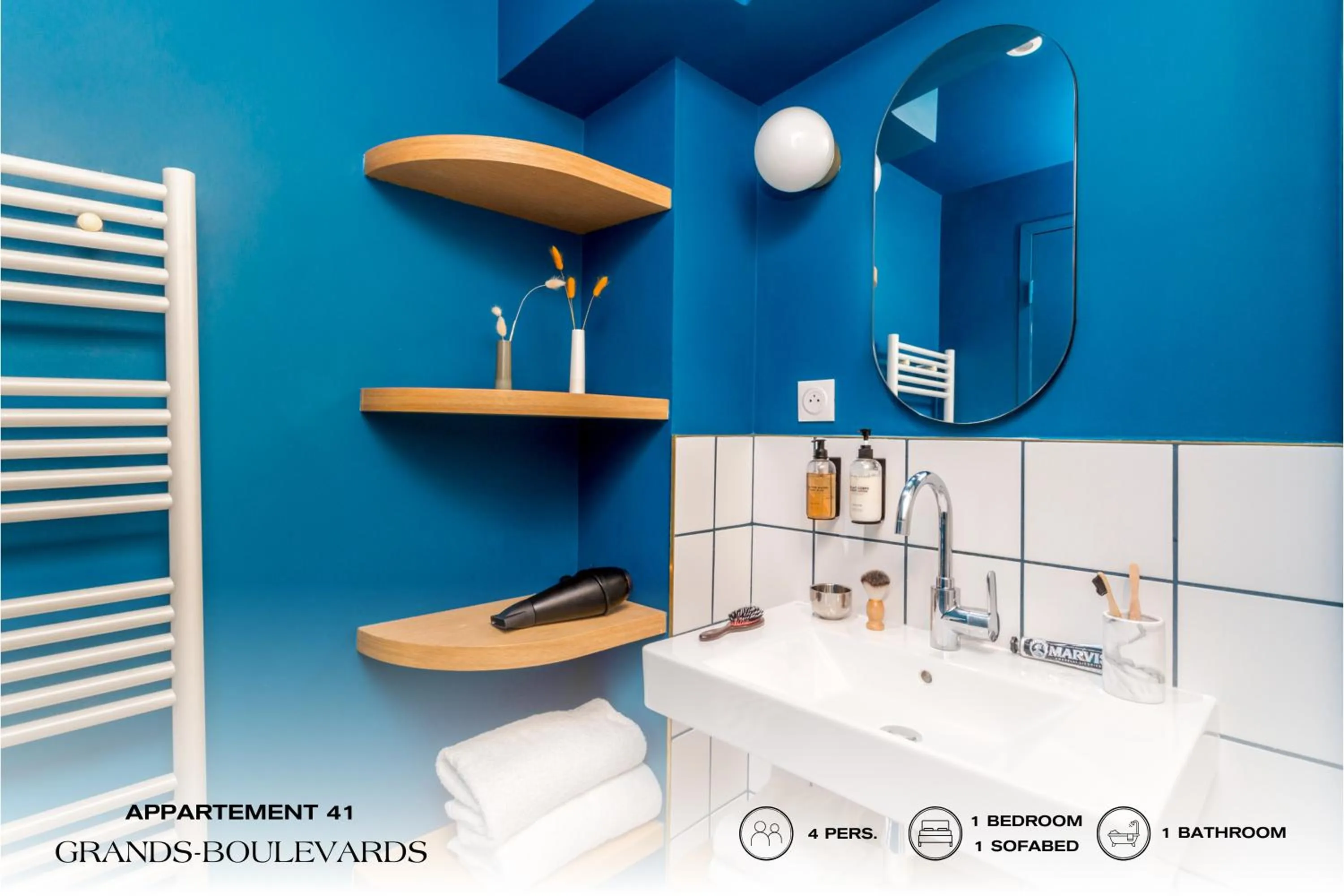 Bathroom in Beauquartier - Grands Boulevards