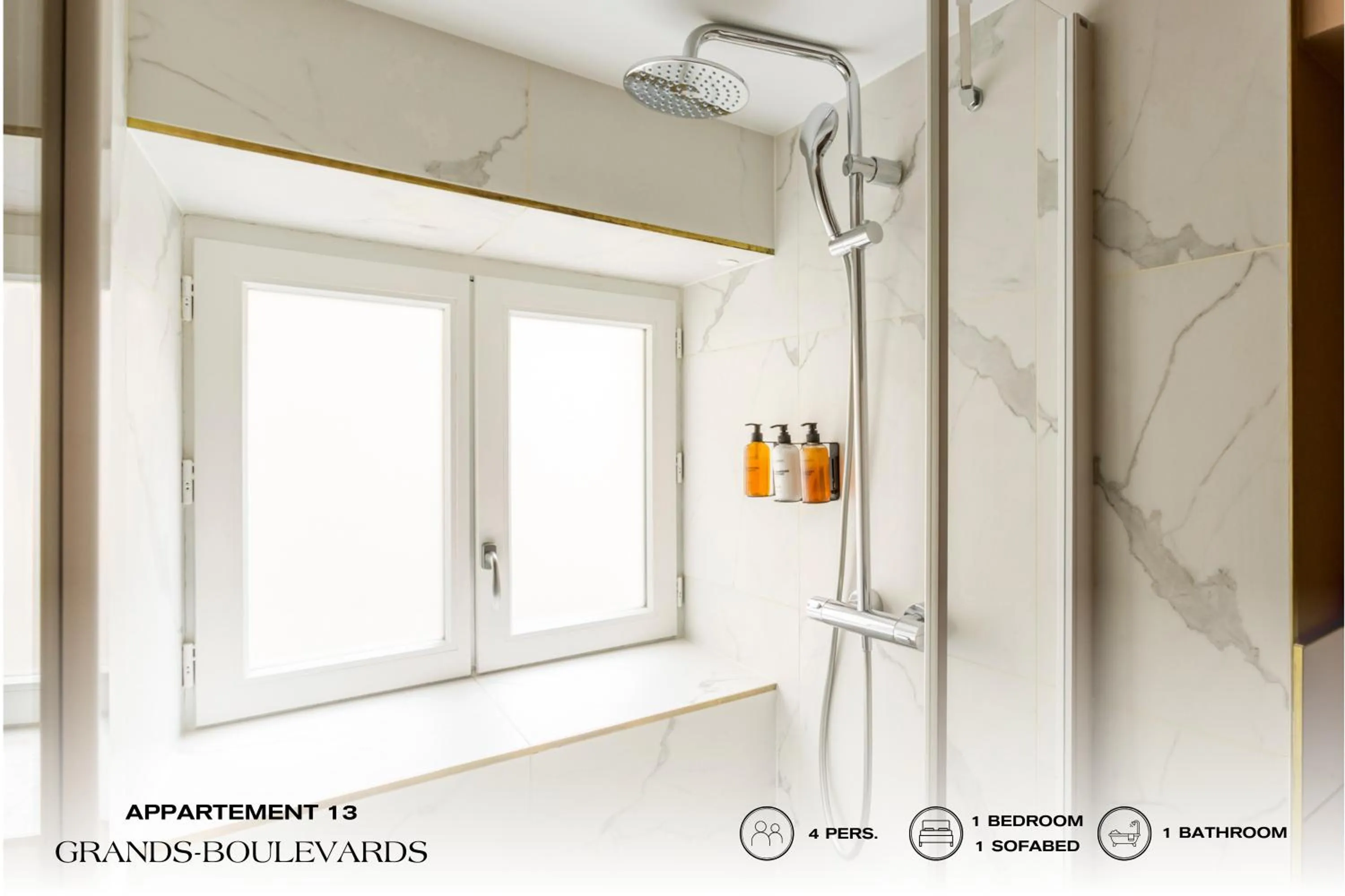 Shower in Beauquartier - Grands Boulevards