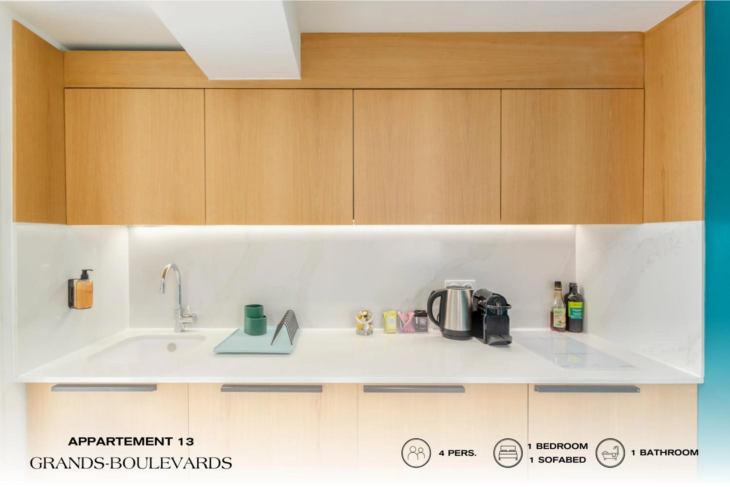 Kitchen or kitchenette in Beauquartier - Grands Boulevards