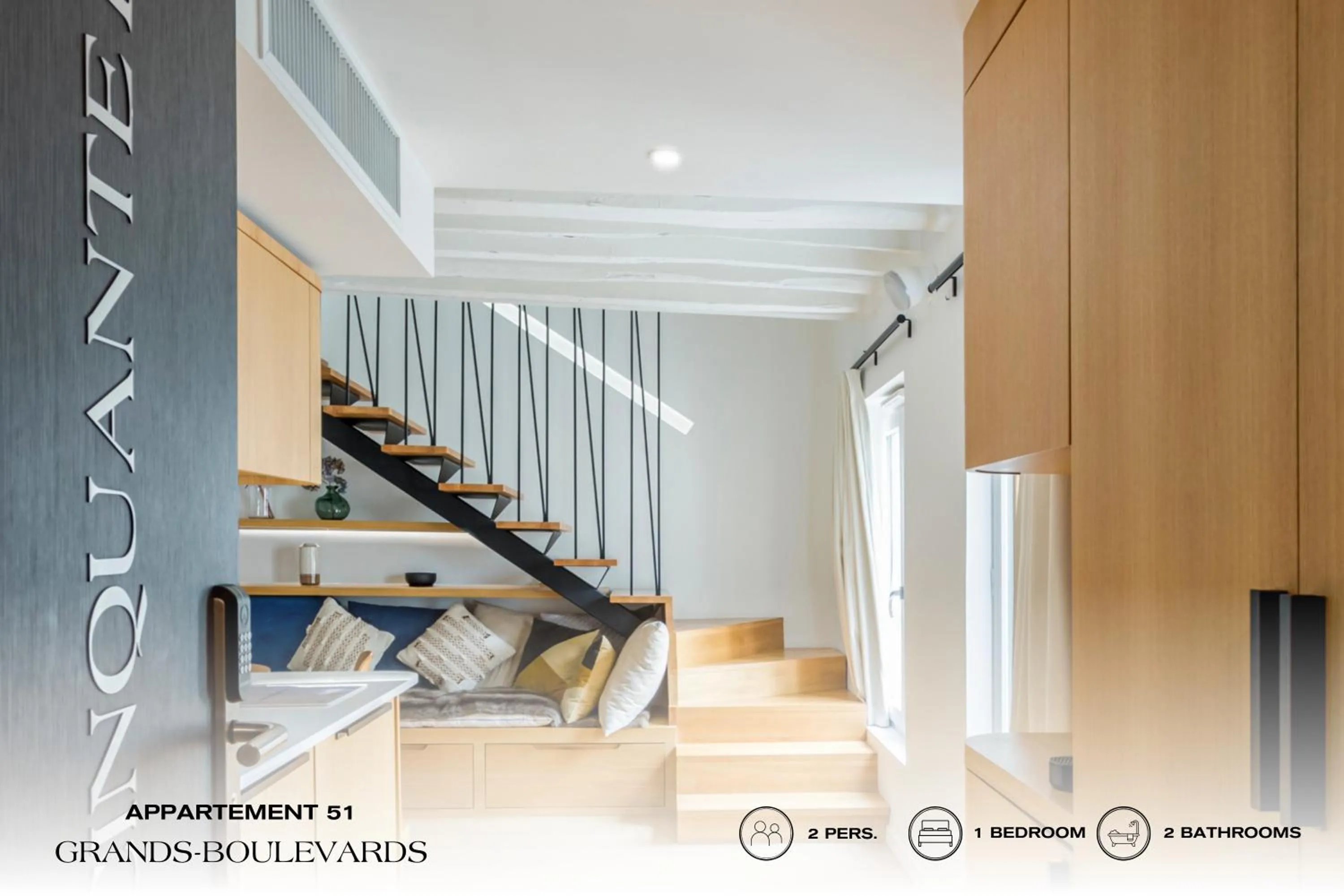 Living room in Beauquartier - Grands Boulevards