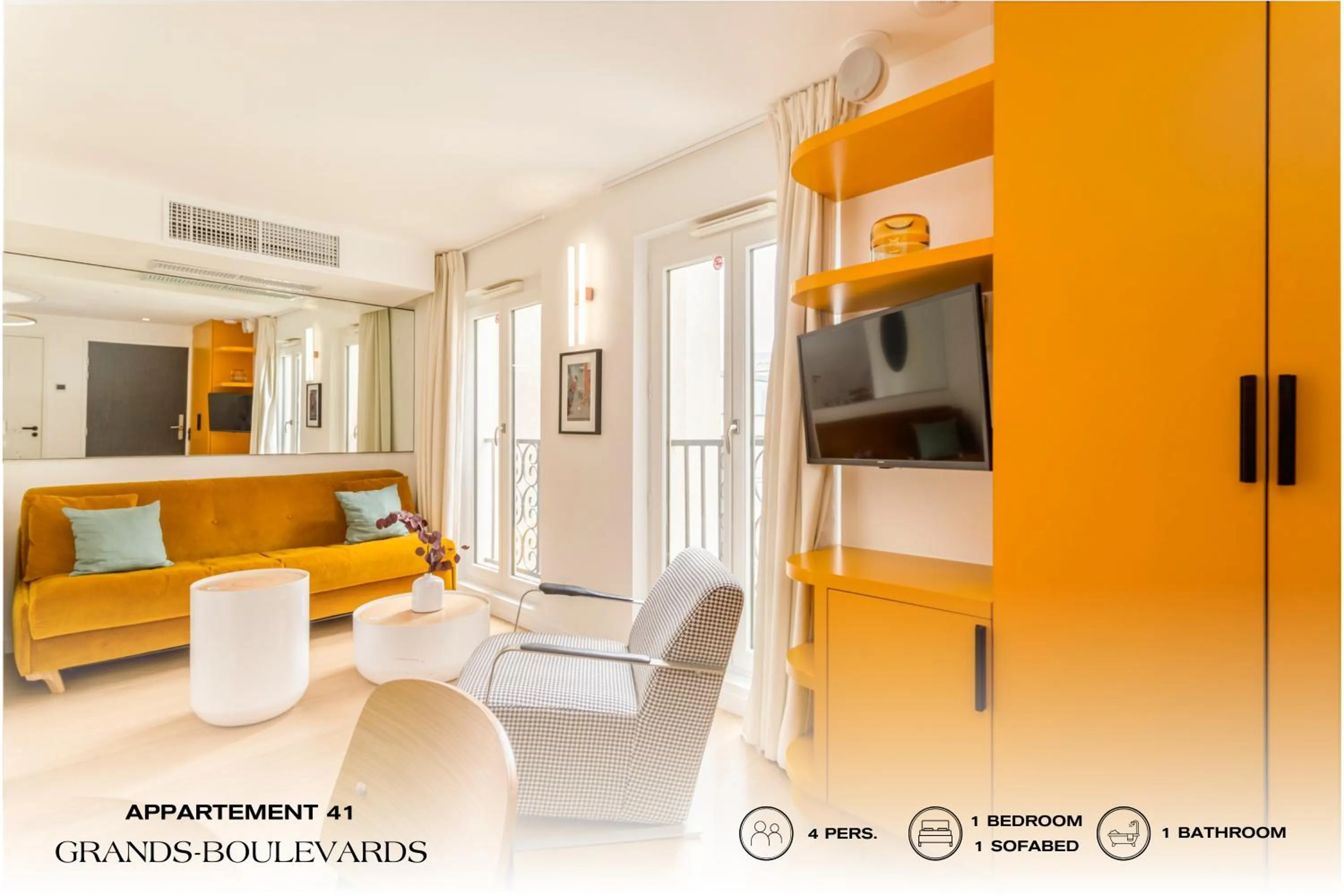 Communal lounge/ TV room in Beauquartier - Grands Boulevards