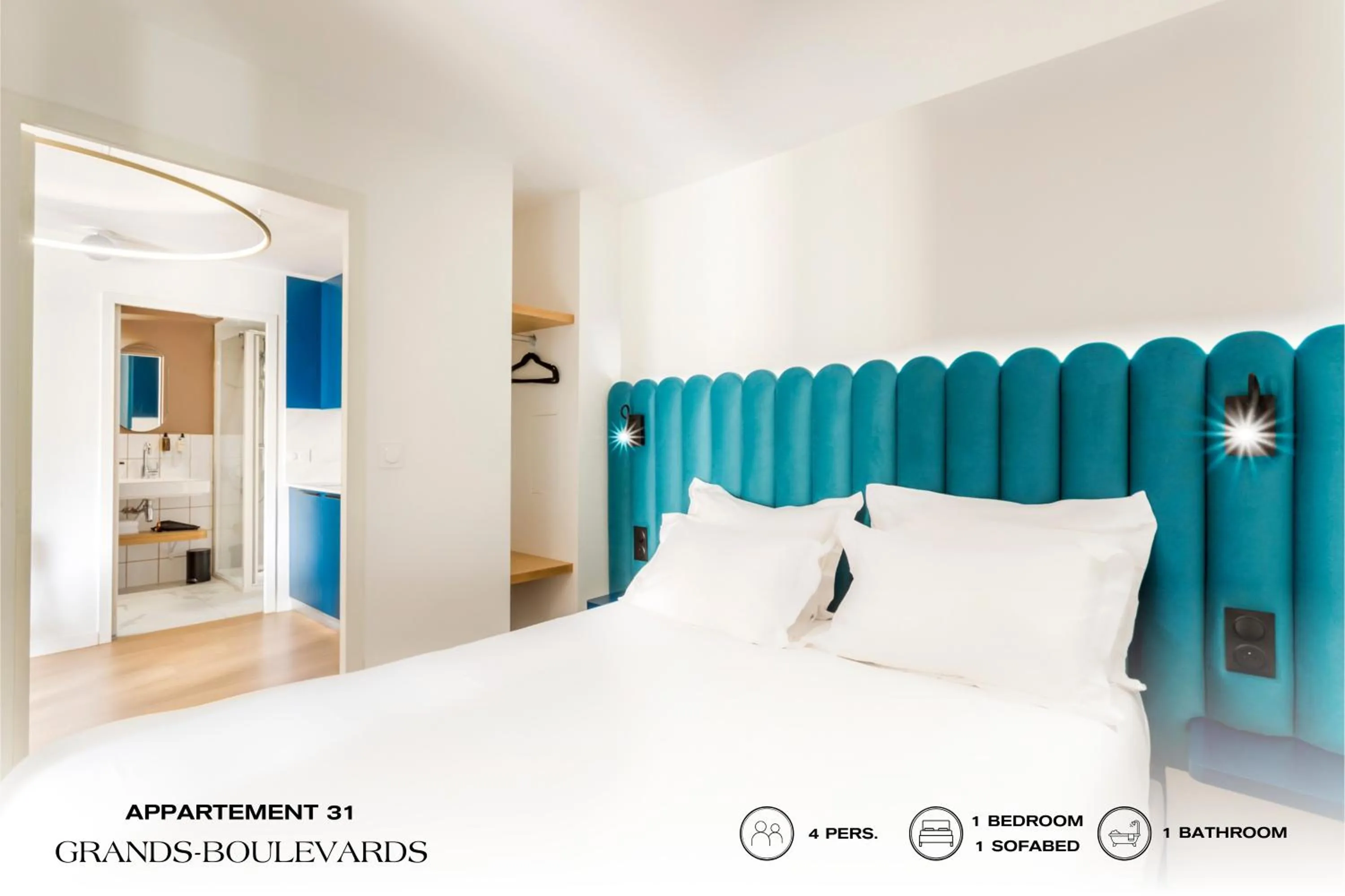 Bed in Beauquartier - Grands Boulevards