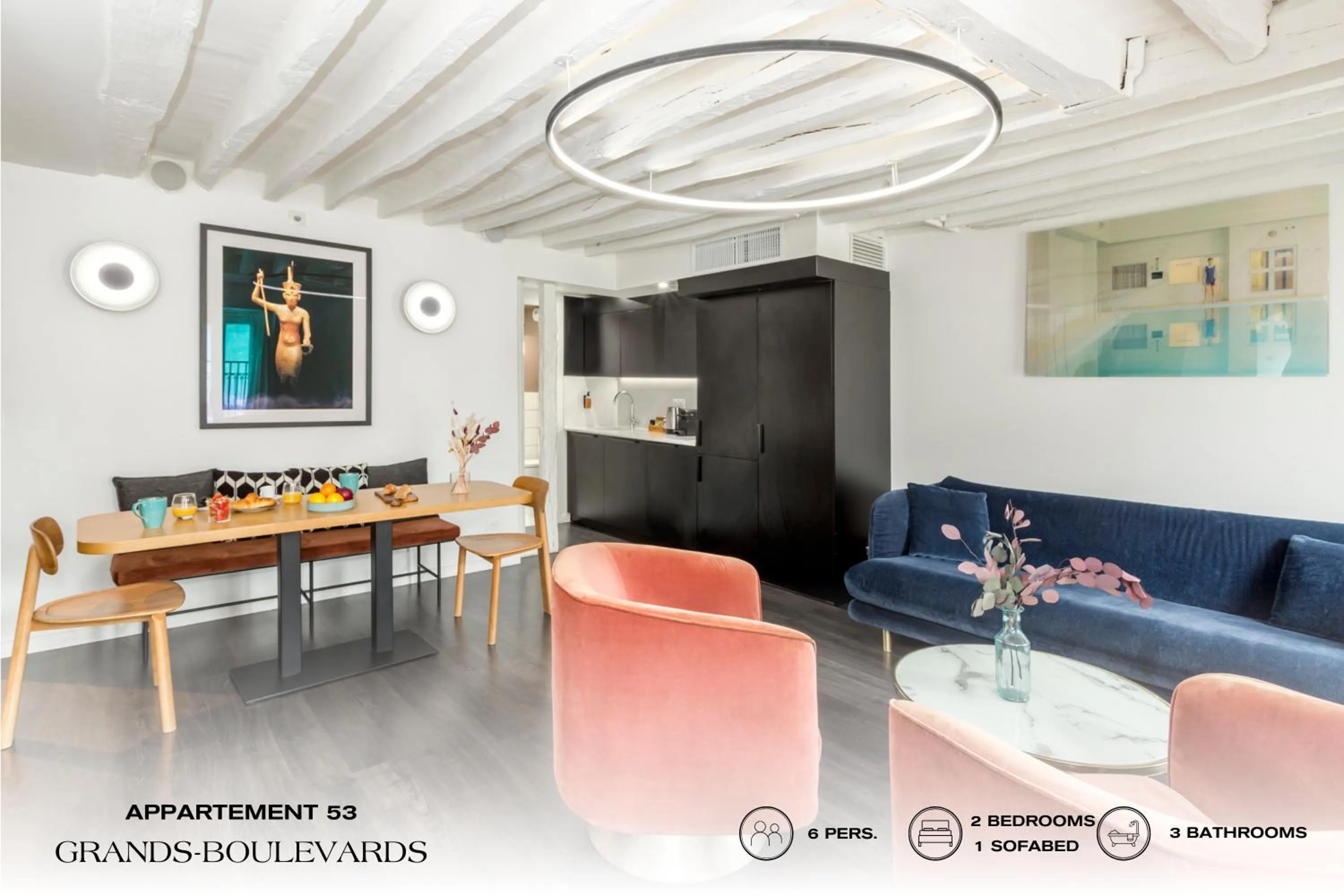 Communal lounge/ TV room in Beauquartier - Grands Boulevards