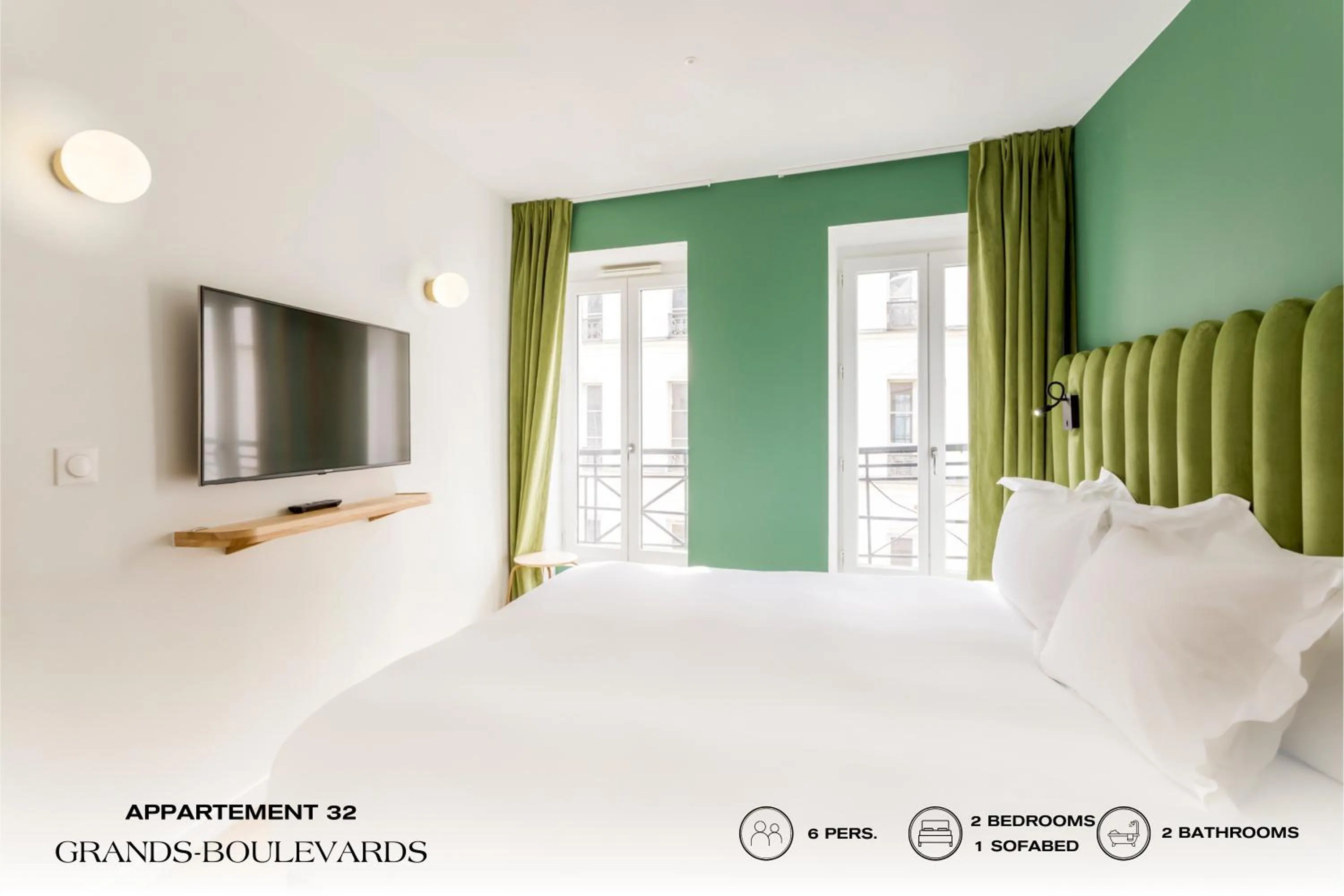 TV and multimedia, Bed in Beauquartier - Grands Boulevards