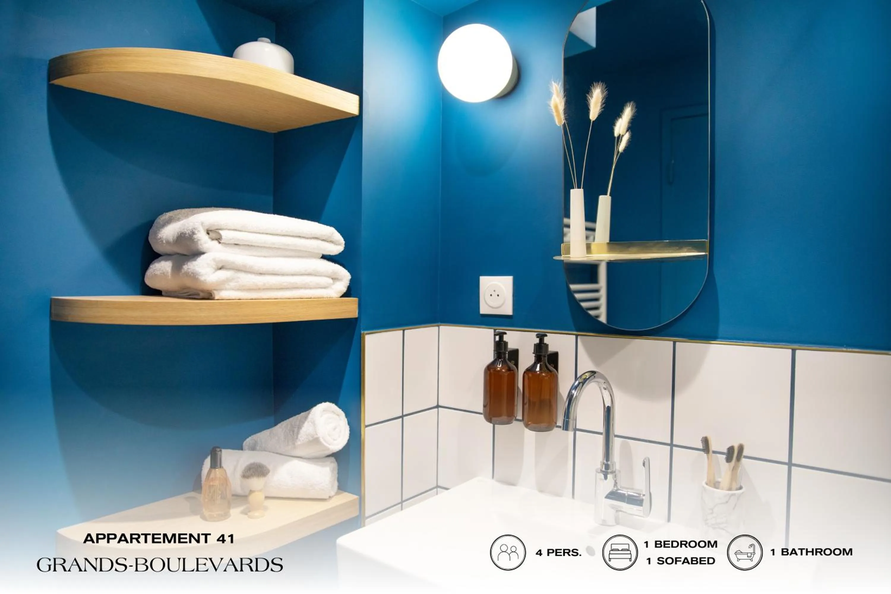 Bathroom in Beauquartier - Grands Boulevards