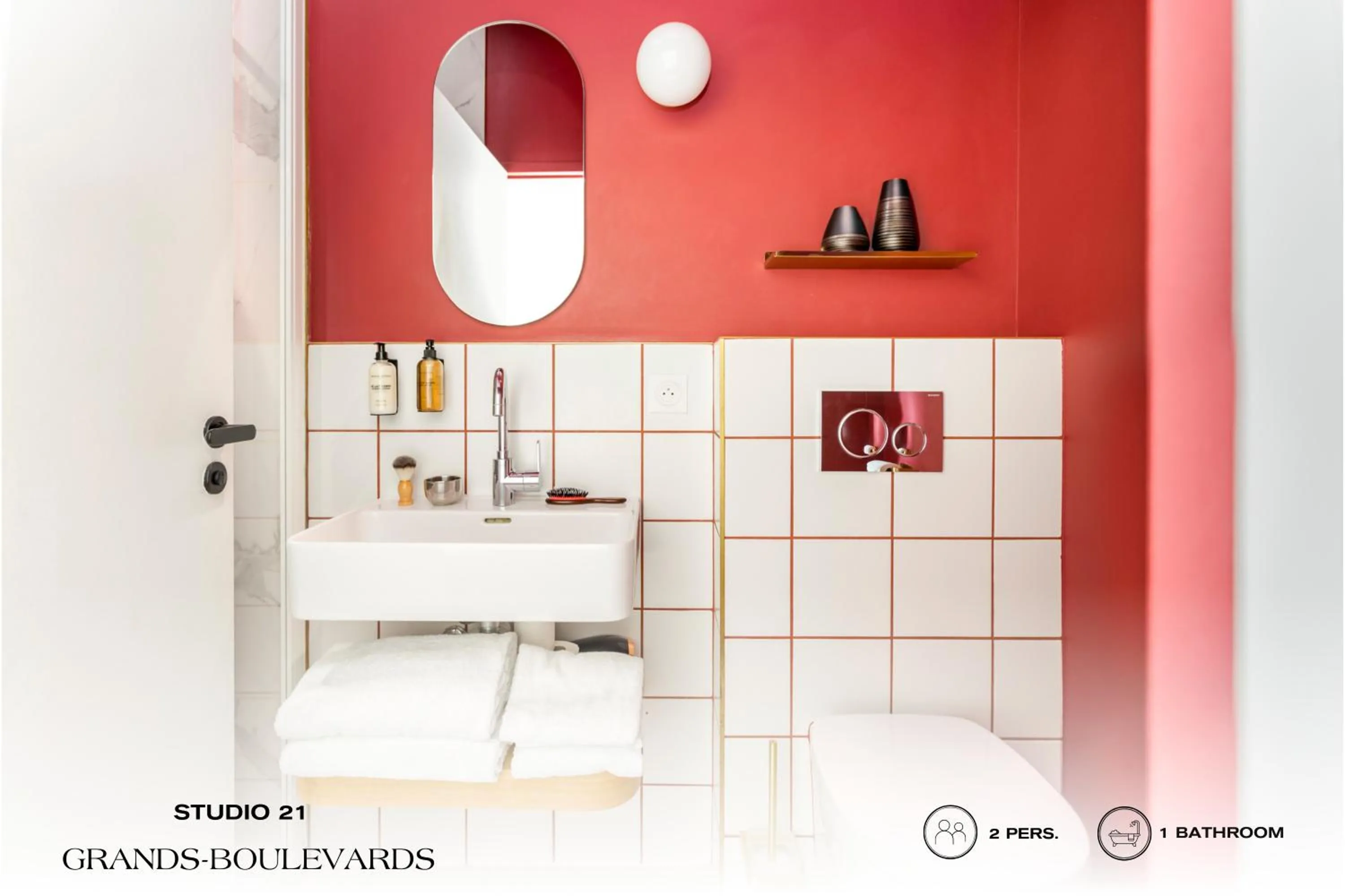 Bathroom in Beauquartier - Grands Boulevards