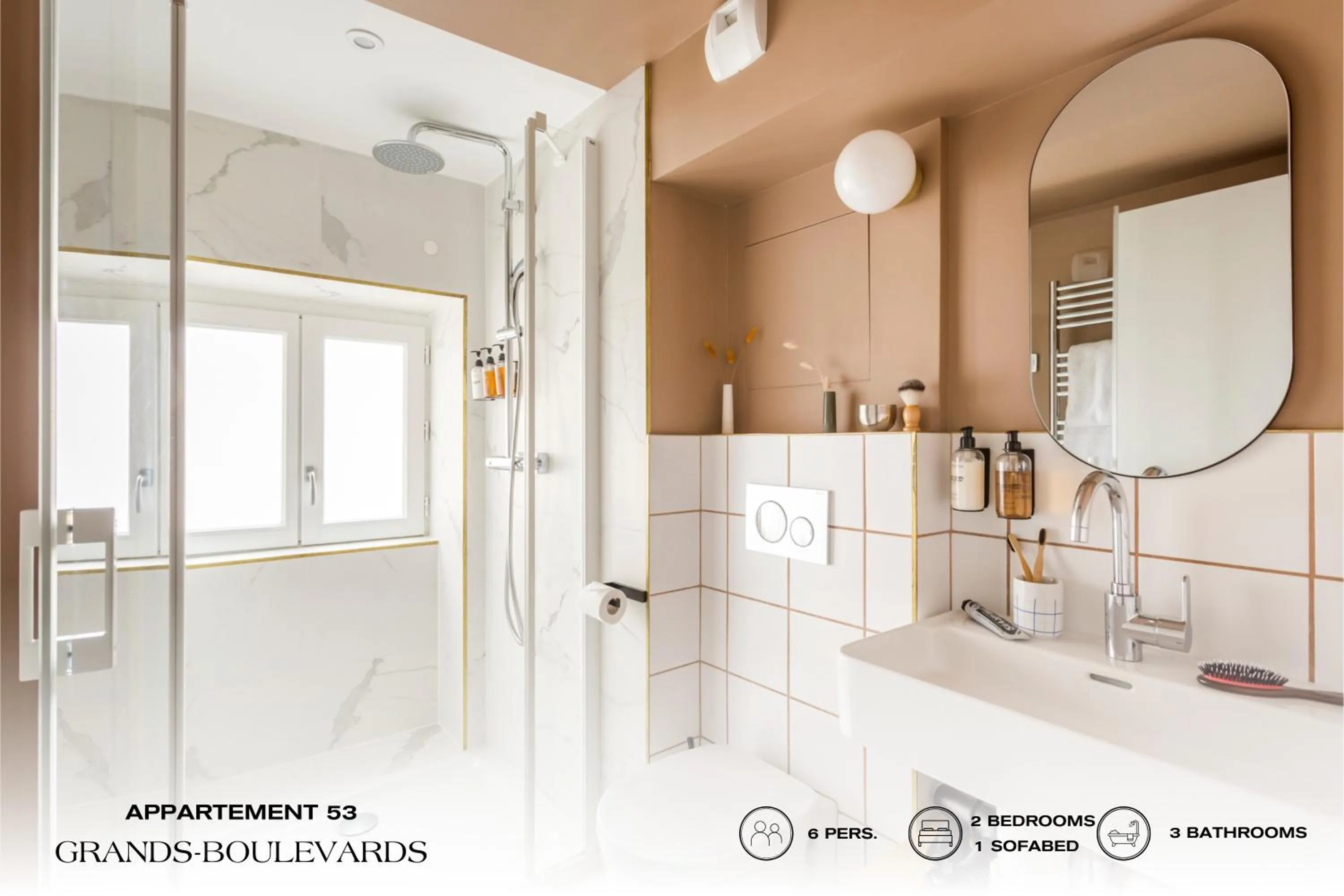 Bathroom in Beauquartier - Grands Boulevards