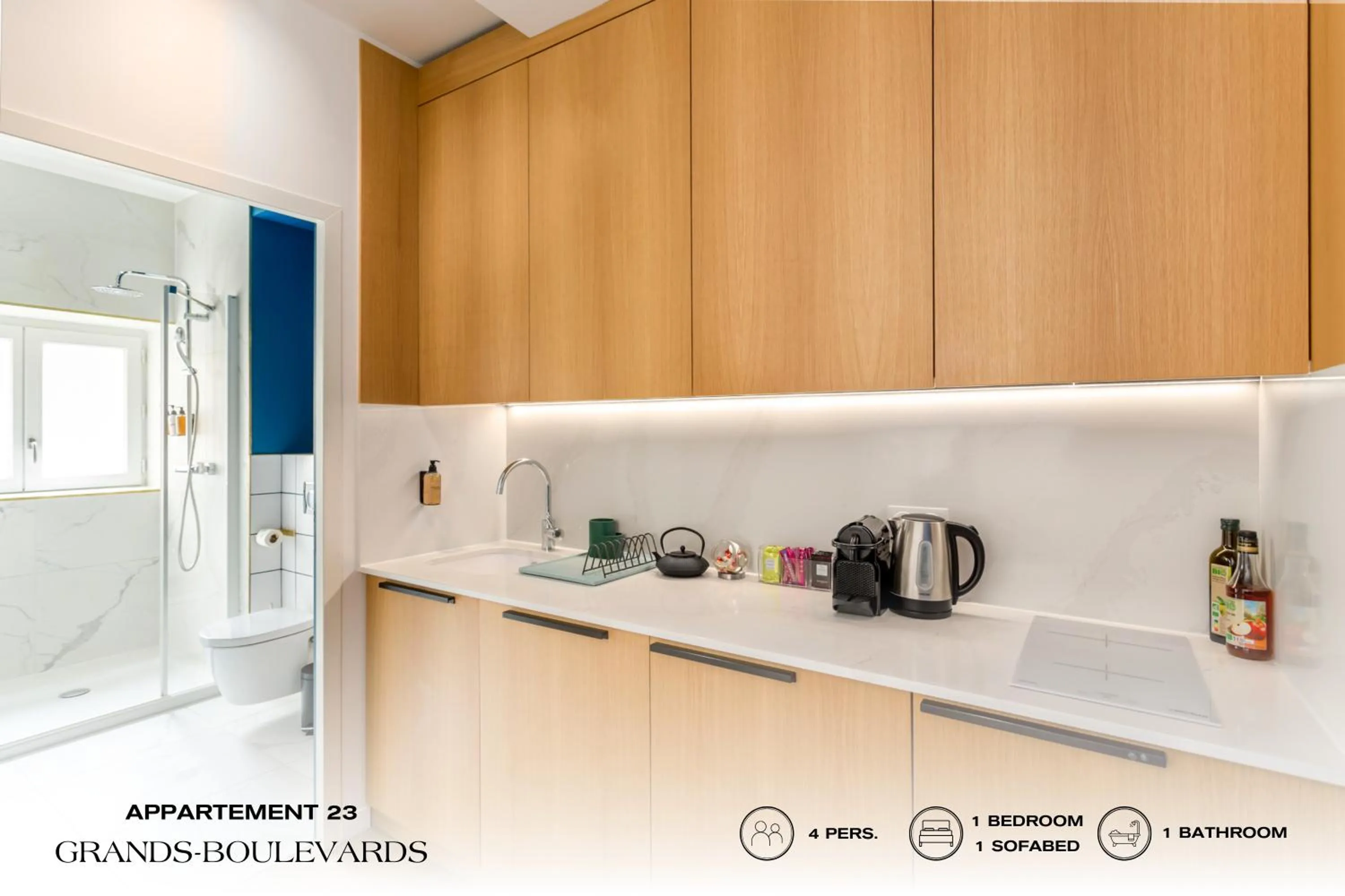 Bathroom in Beauquartier - Grands Boulevards