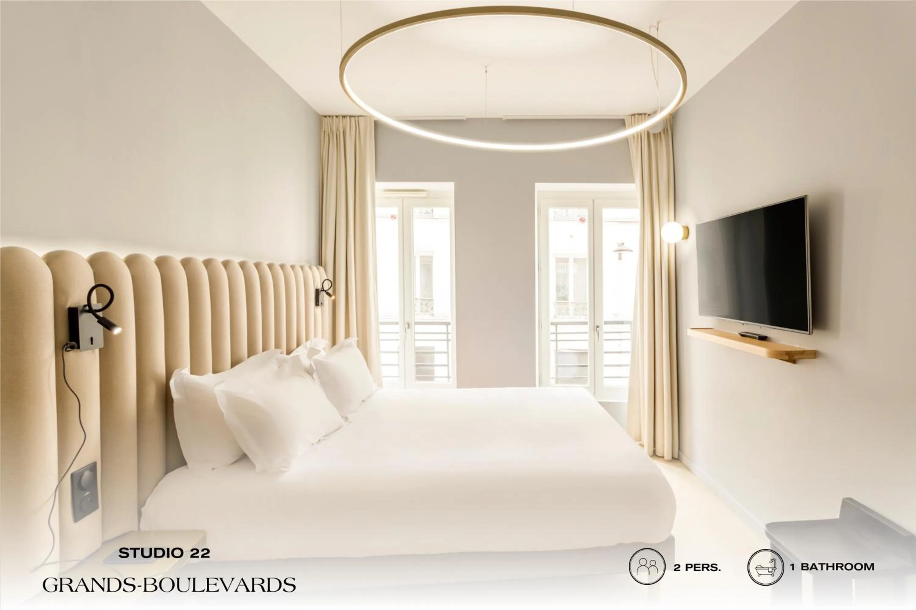 Bed in Beauquartier - Grands Boulevards