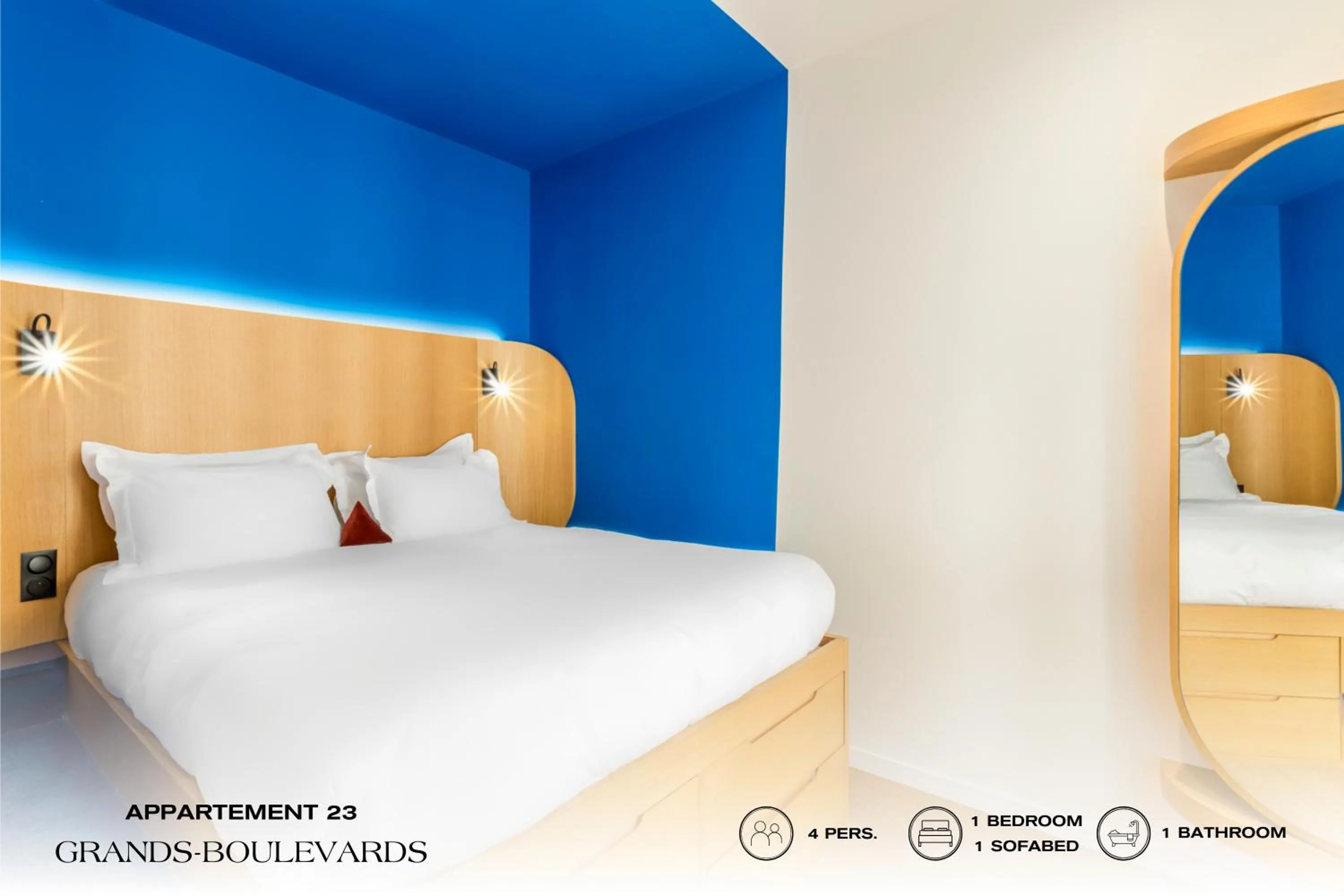 Bed in Beauquartier - Grands Boulevards