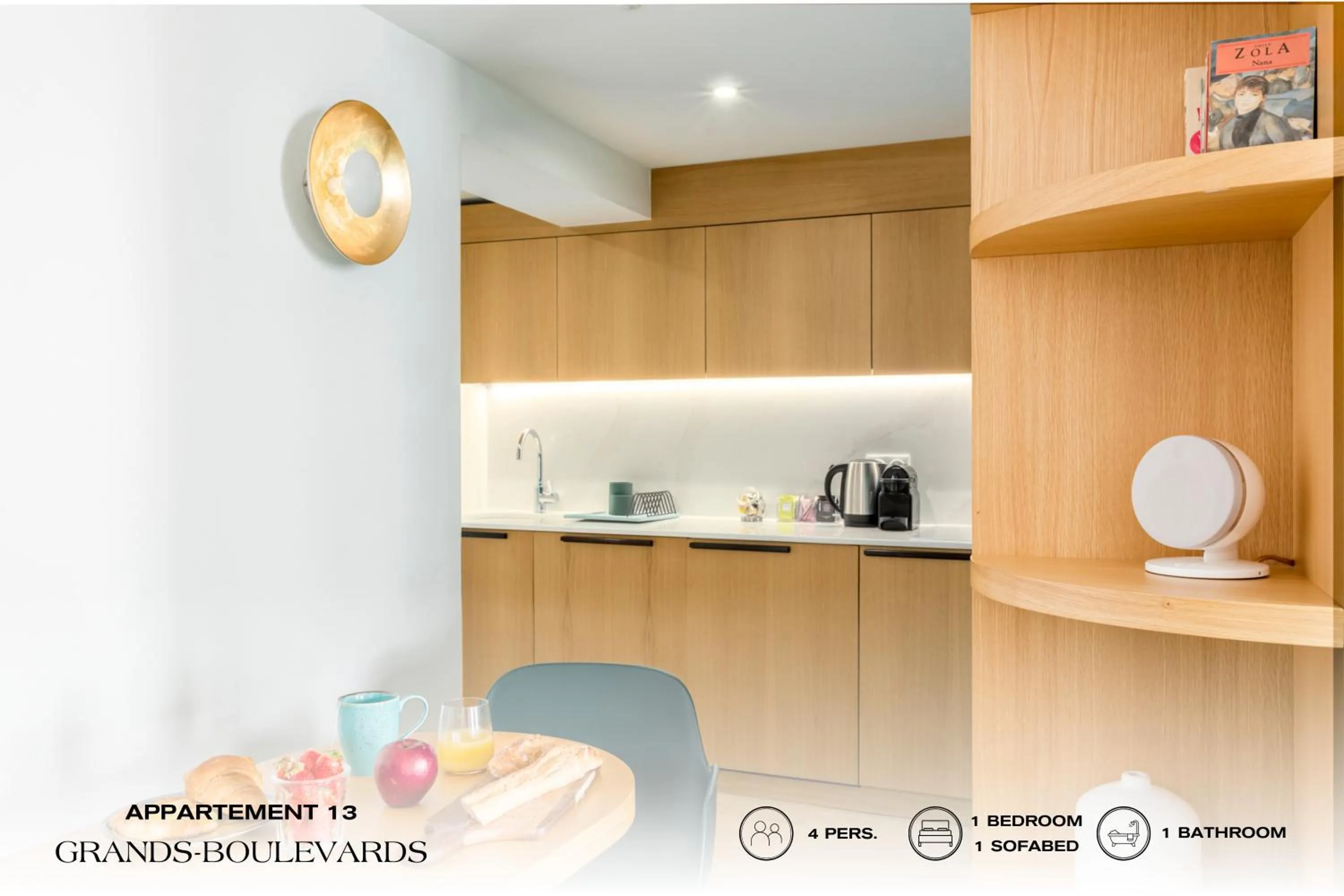 Kitchen or kitchenette in Beauquartier - Grands Boulevards