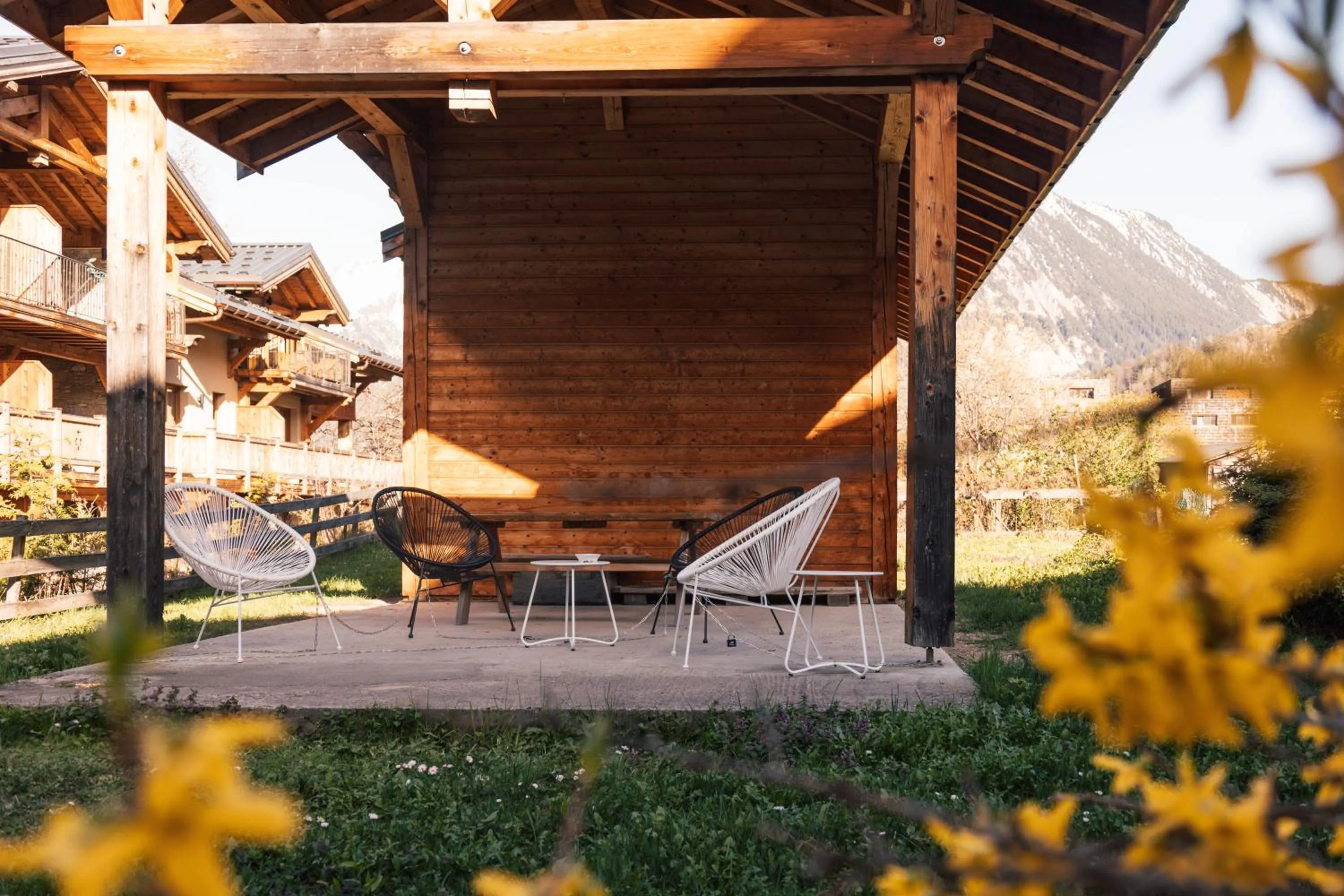 Garden in Lodge Les Merisiers