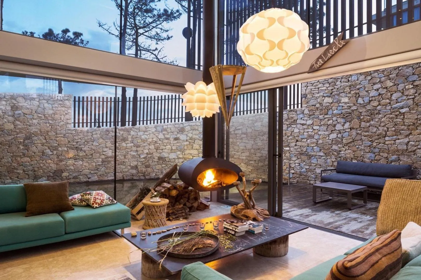 Living room in Areias do Seixo Villas