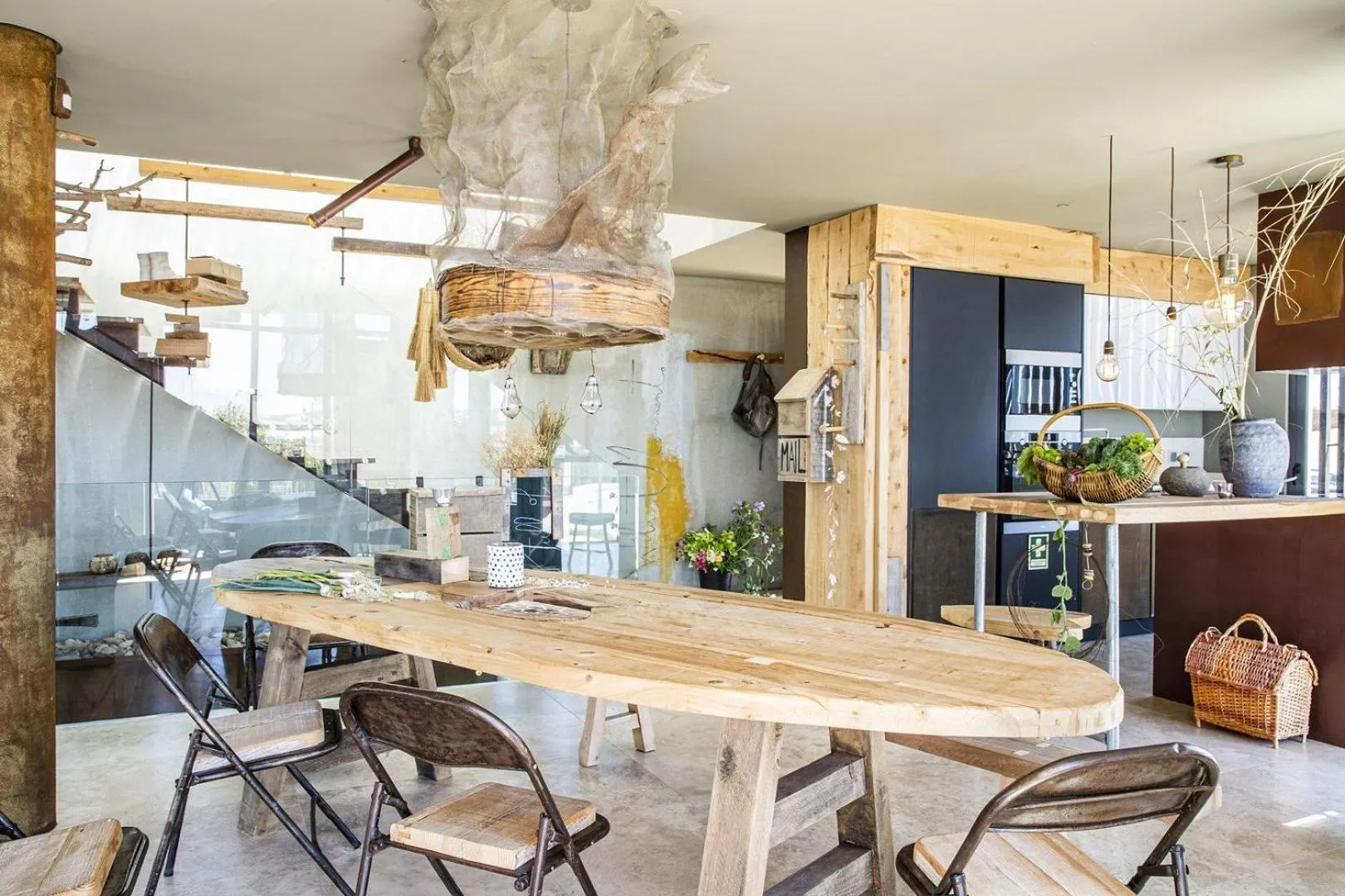 Kitchen or kitchenette in Areias do Seixo Villas