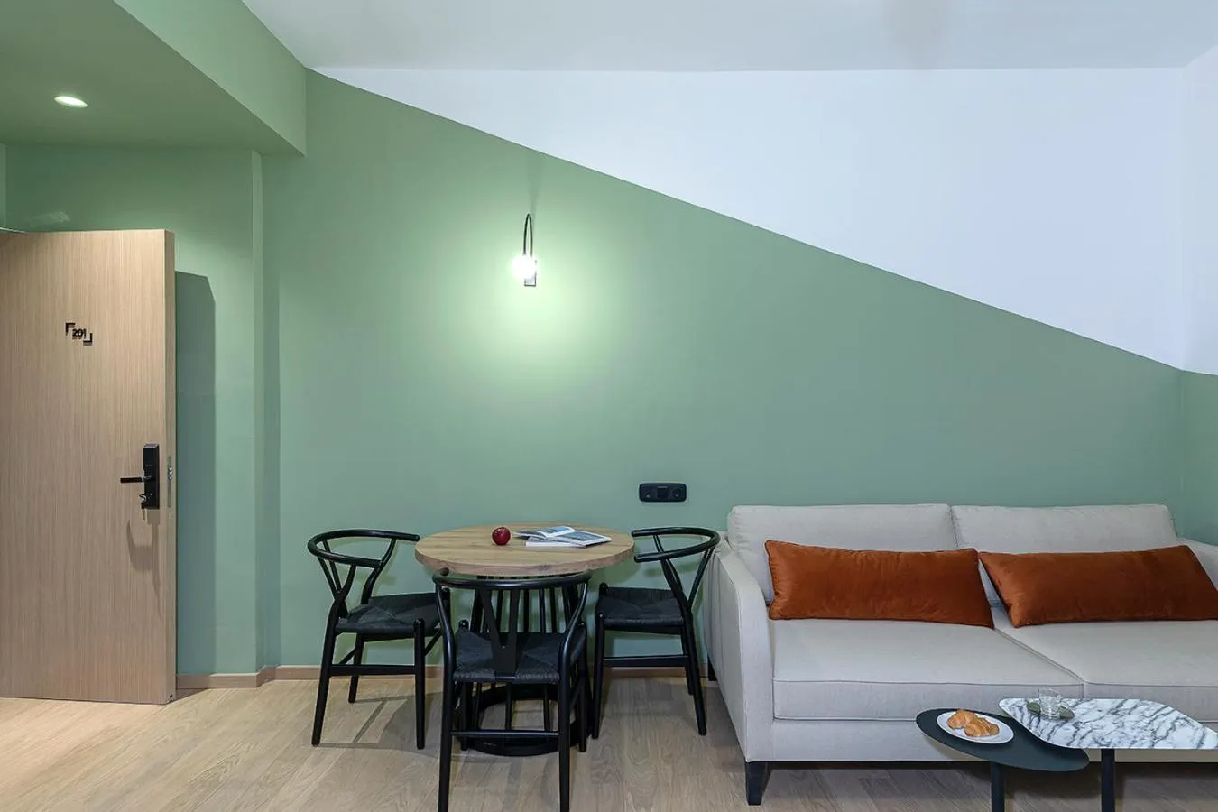 Living room, Bed in Acro Urban Suites