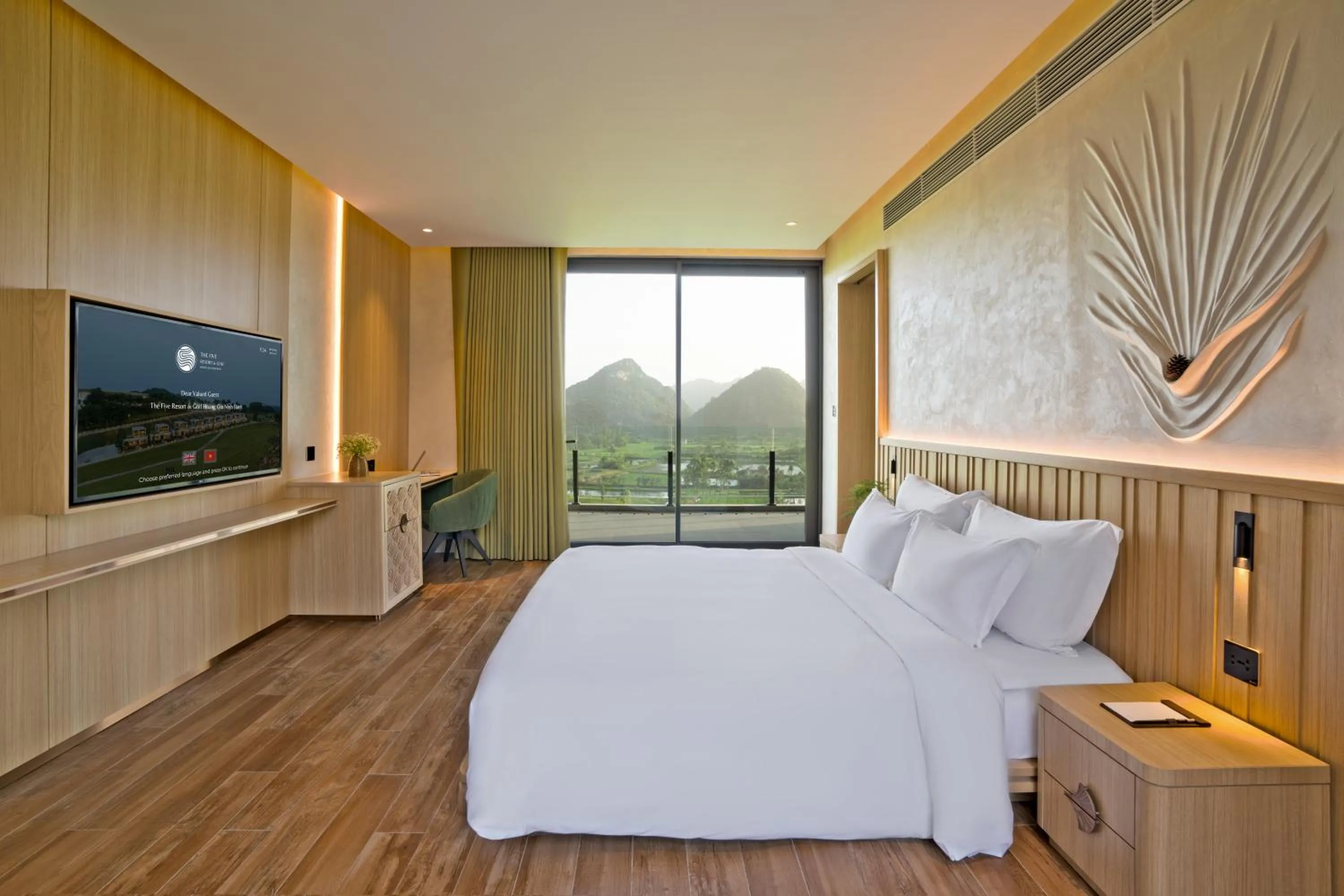 Bedroom, Bed in The Five Resort & Golf Hoang Gia Ninh Binh