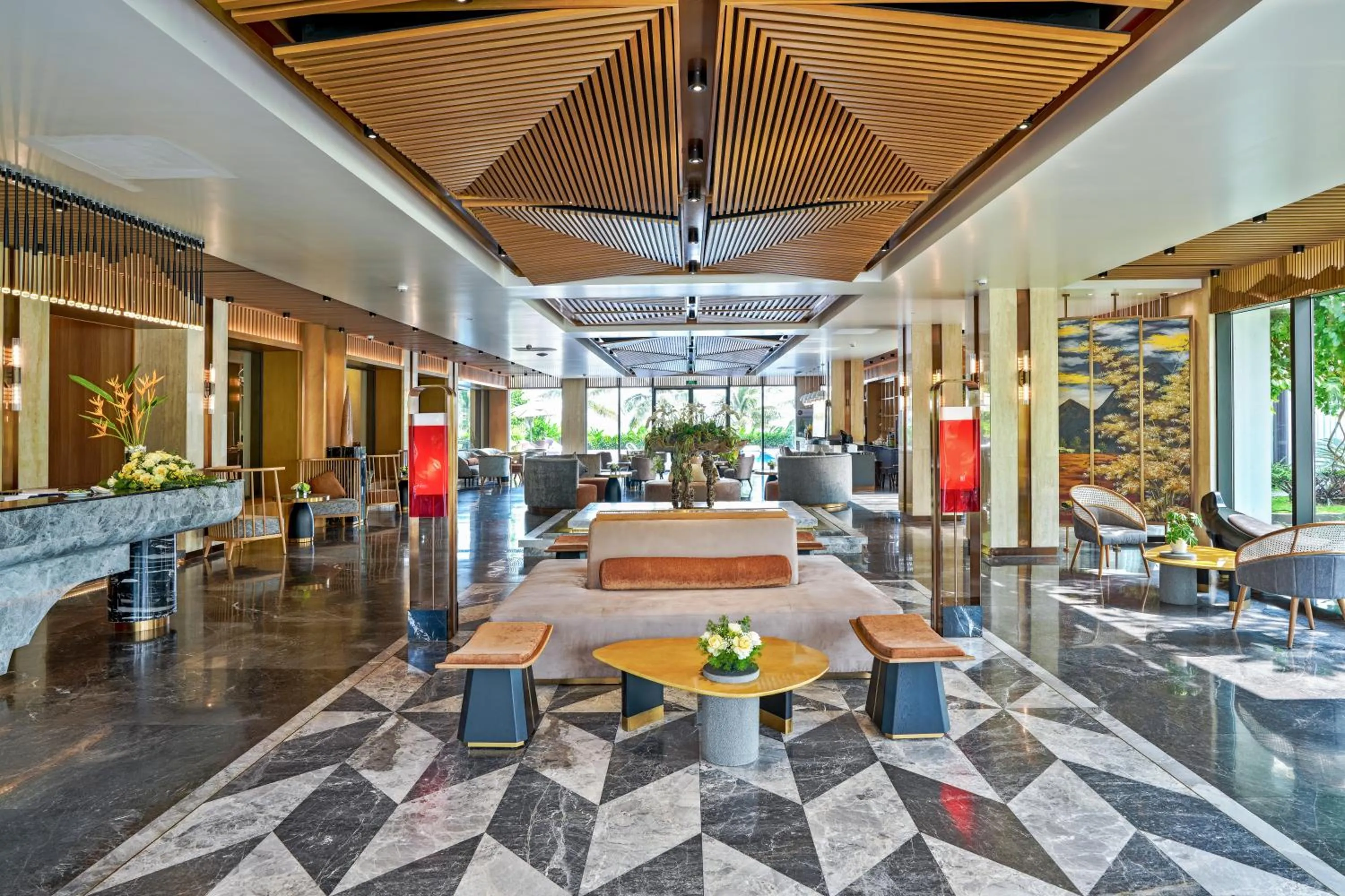 Communal lounge/ TV room in The Five Resort & Golf Hoang Gia Ninh Binh