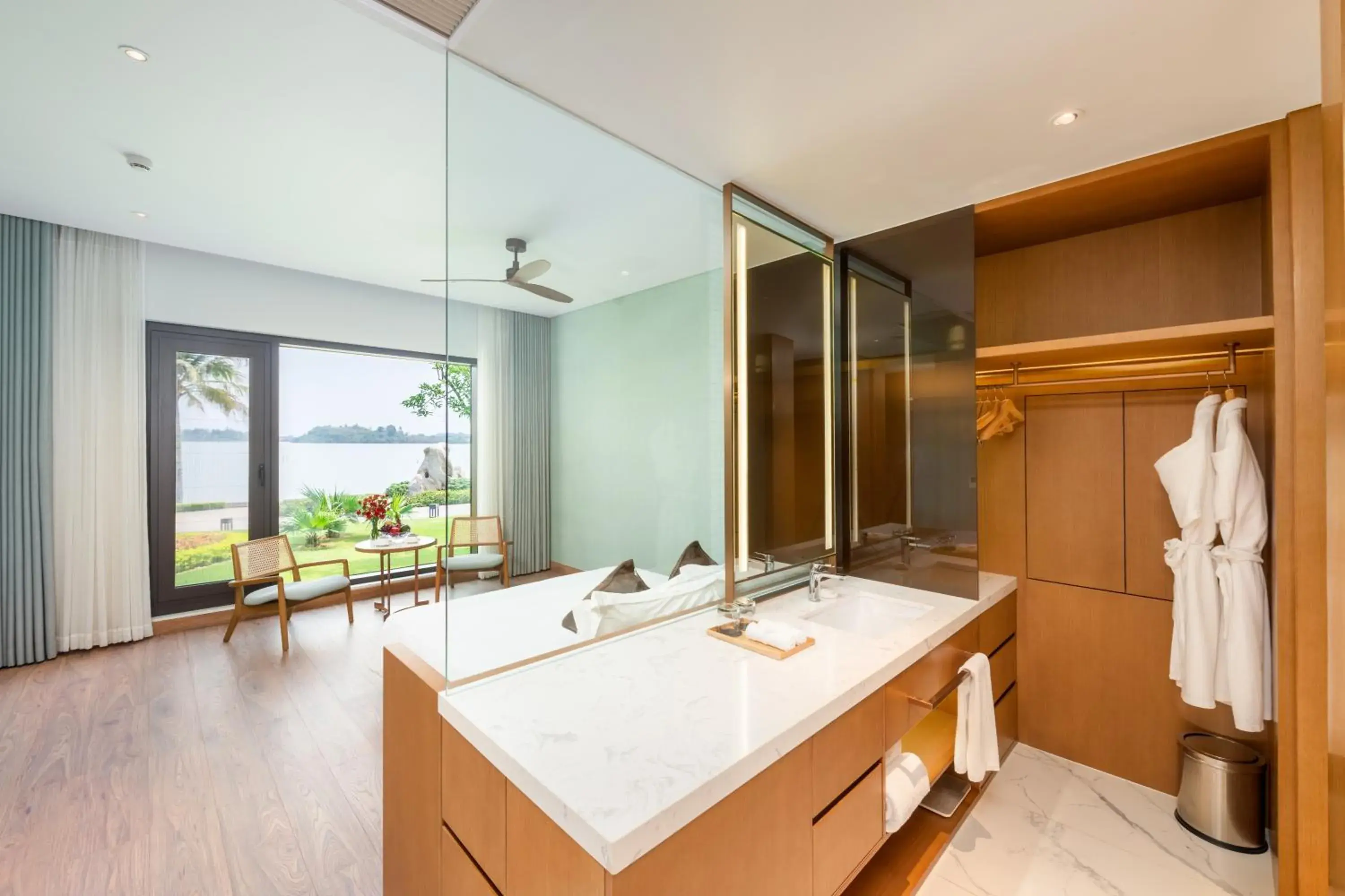 Double Room with Lake View in The Five Resort & Golf Hoang Gia Ninh Binh Double Room with Lake View in The Five Resort & Golf Hoang Gia Ninh Binh