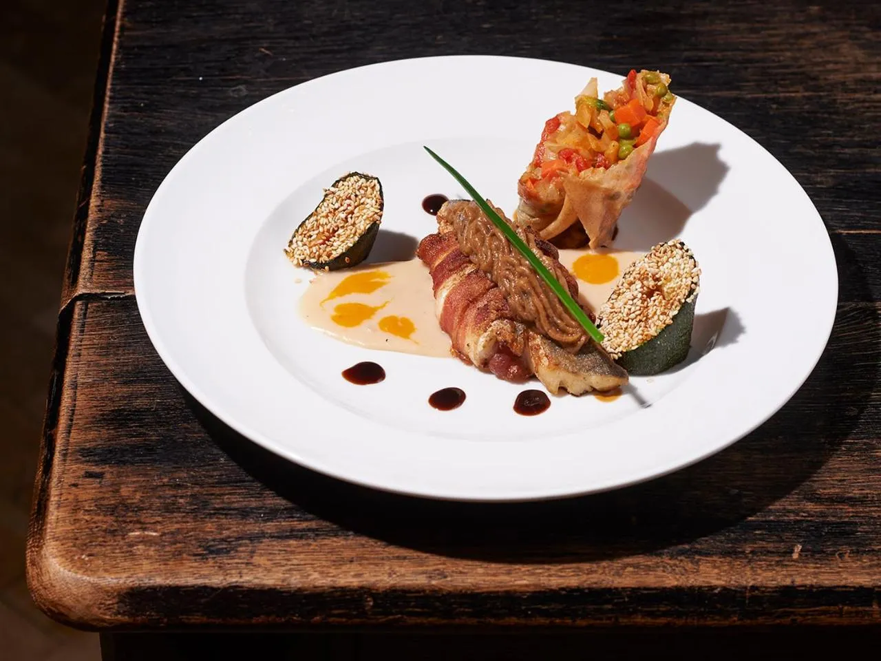 Restaurant/places to eat in Hotel zum Ritter