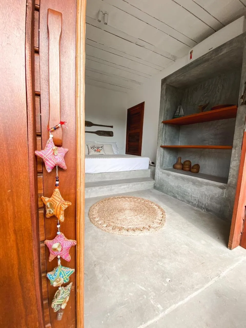 View (from property/room), Bed in Villa Siriguela