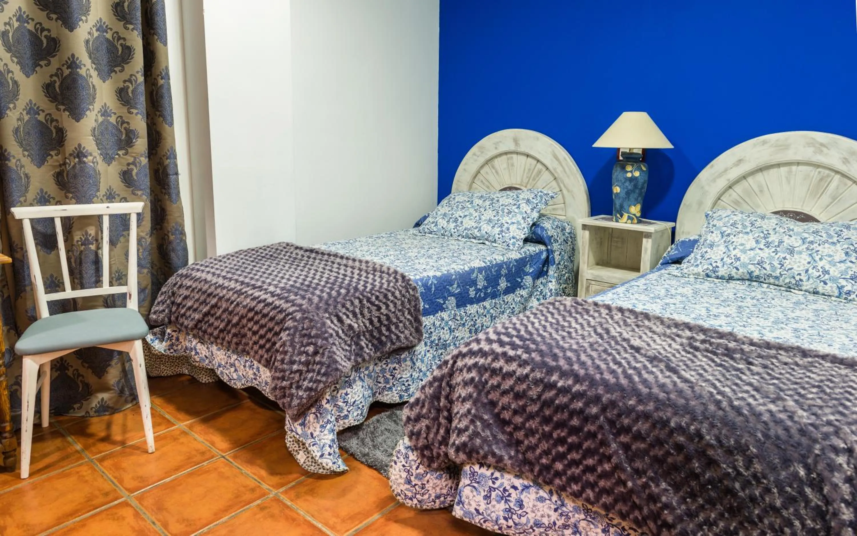 Bed in Hostal Restaurante Rijujama