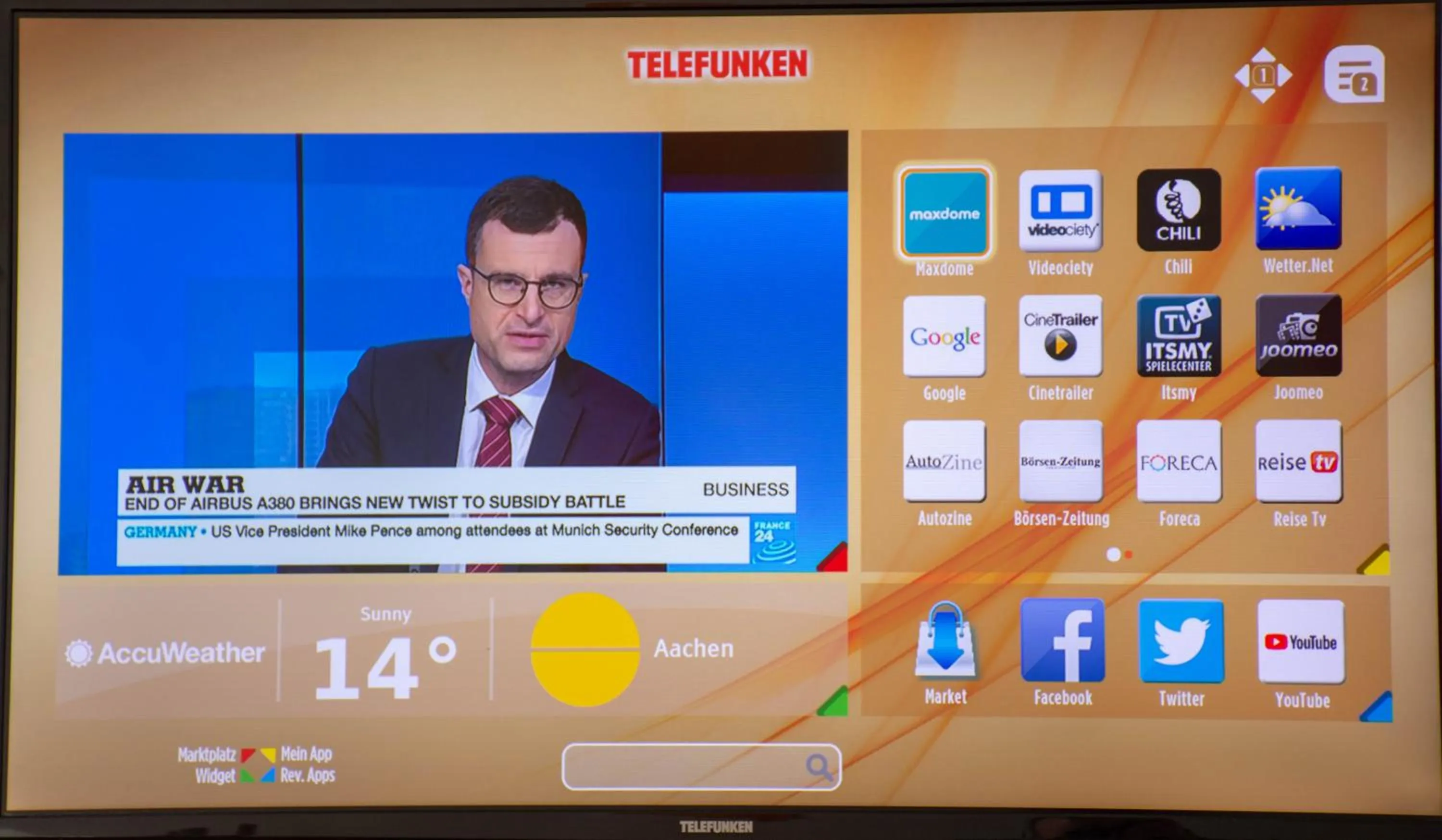 TV and multimedia in Hotel Restaurant Rothkopf