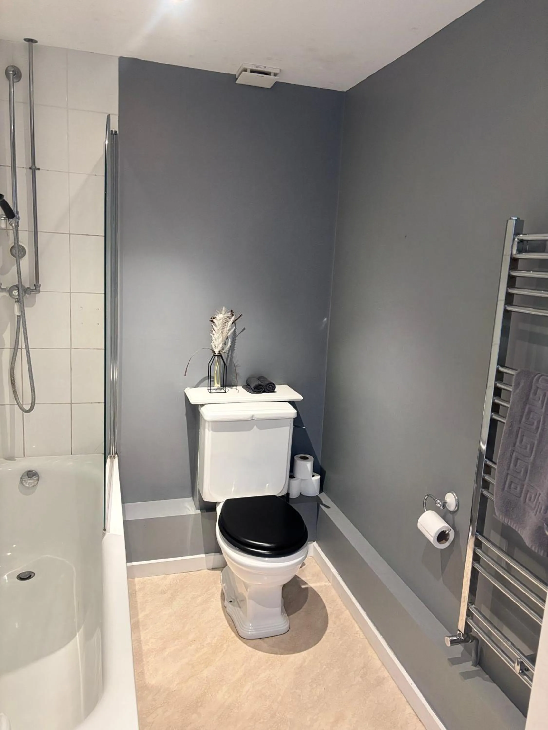 Shower in Three Tuns Ashwell