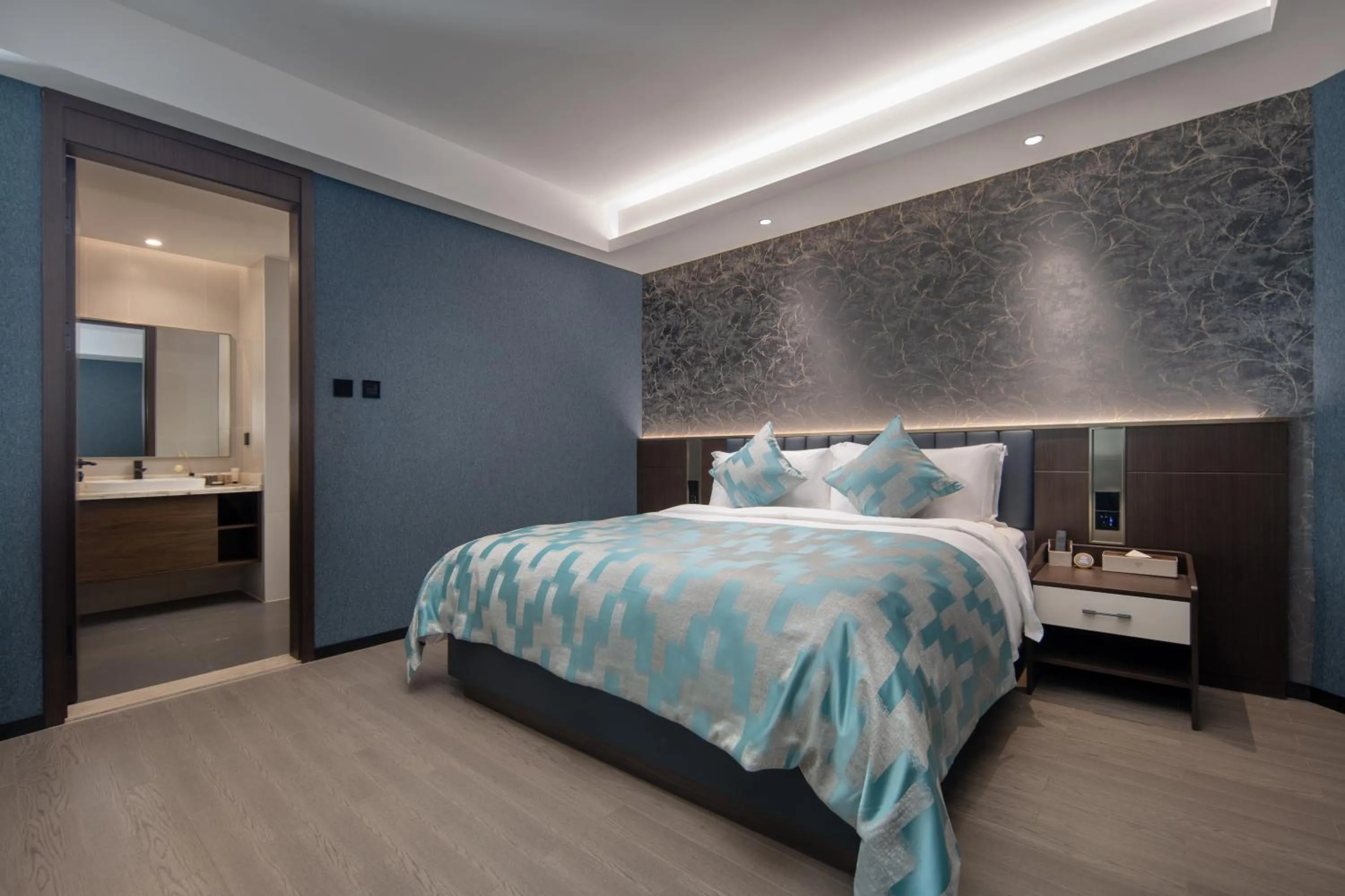 Bed in Dijing Hotel Shanghai