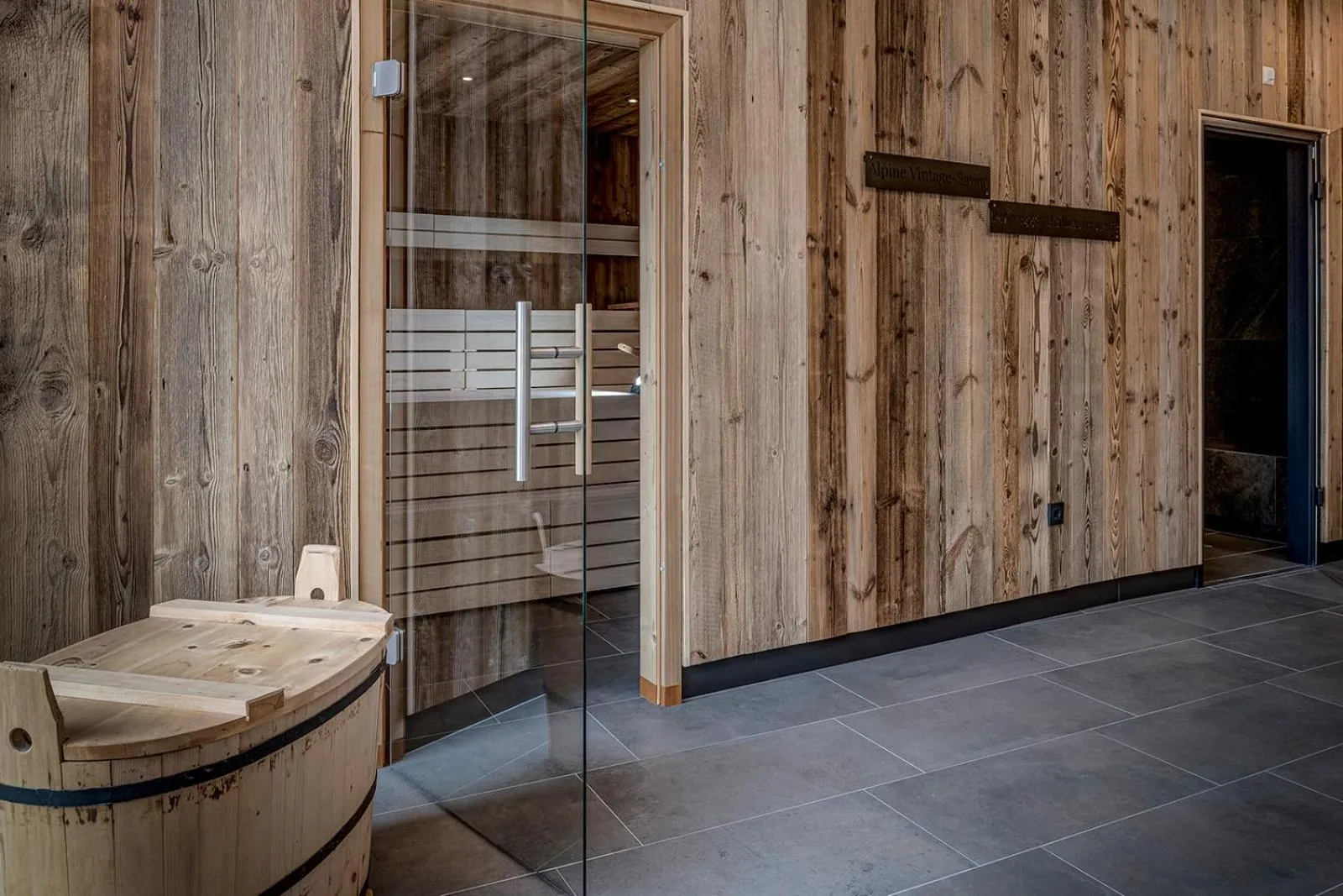 Sauna in Das Unterrain Lifestyle Hotel