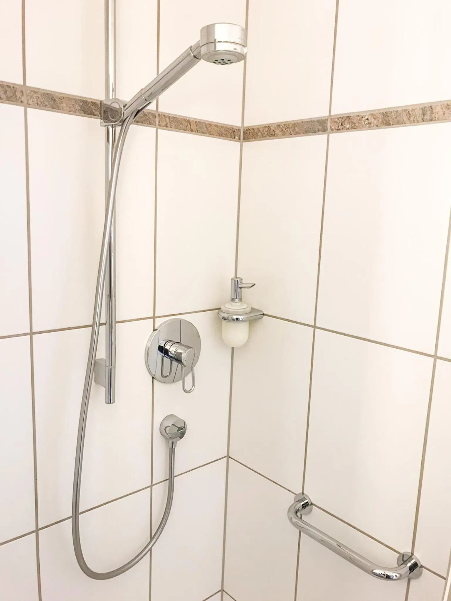 Shower in Hotel Birkenhof