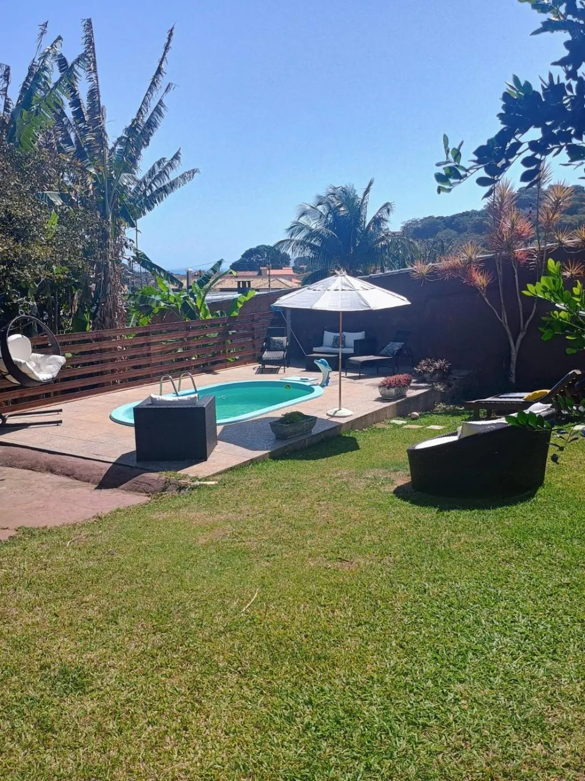 Swimming pool in Namorada Brava Guest House