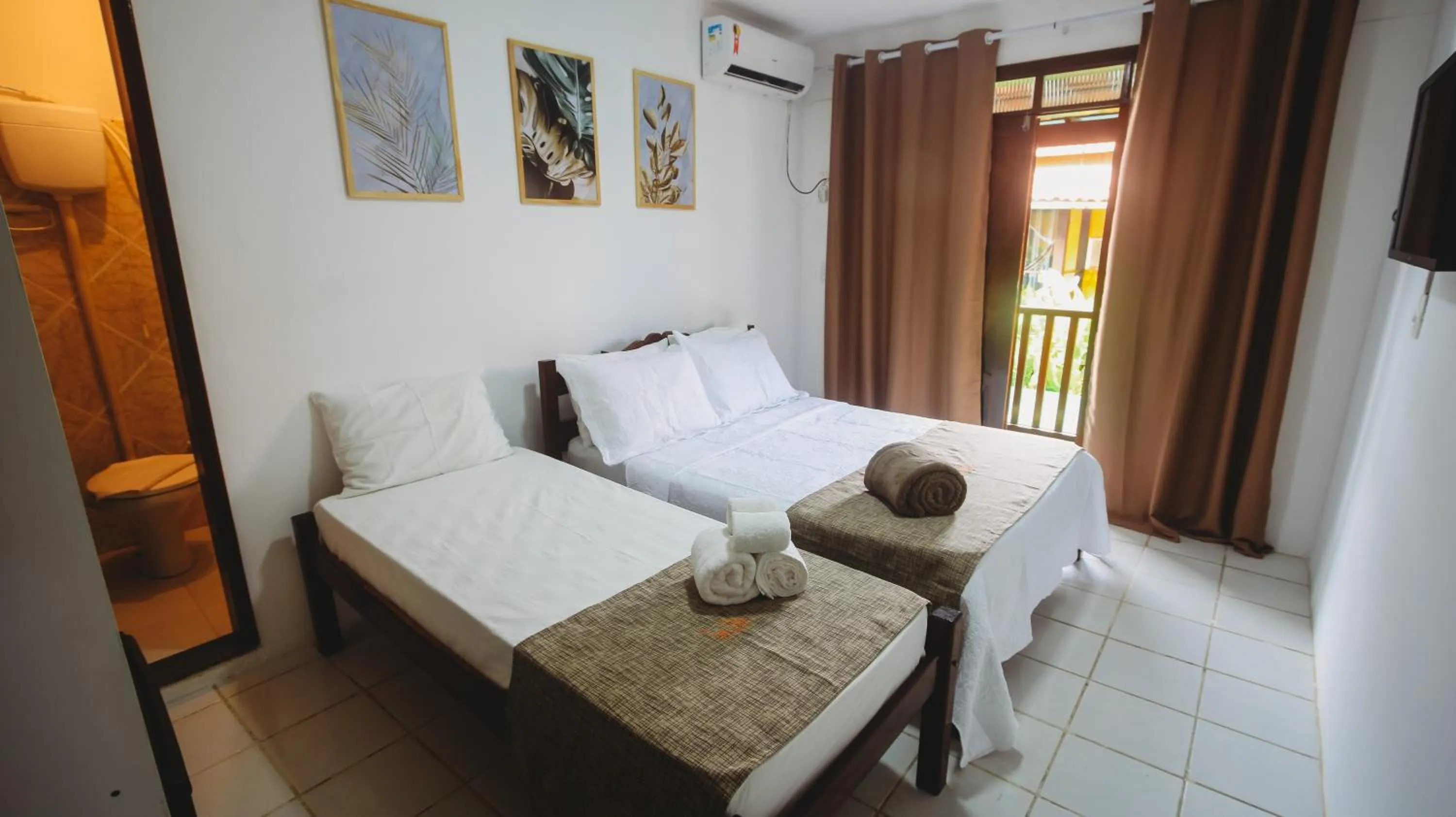 Bed in Pousada e Restaurante Tia Lita