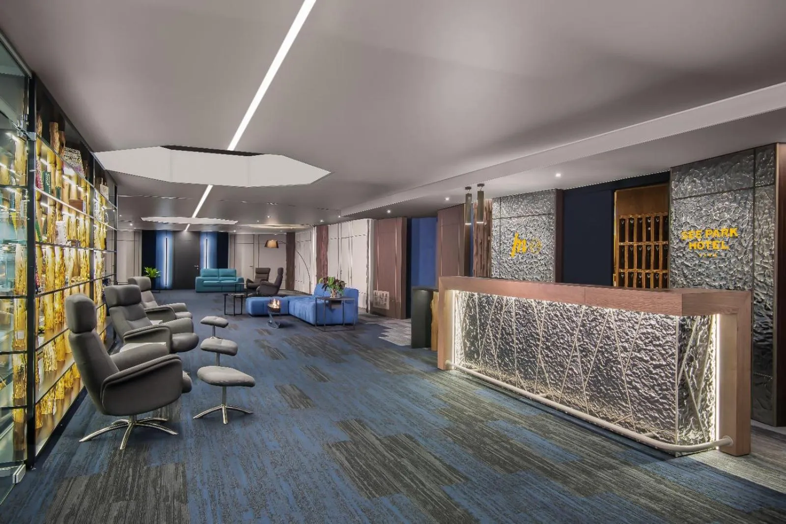 Lobby or reception in SeePark Hotel Murten