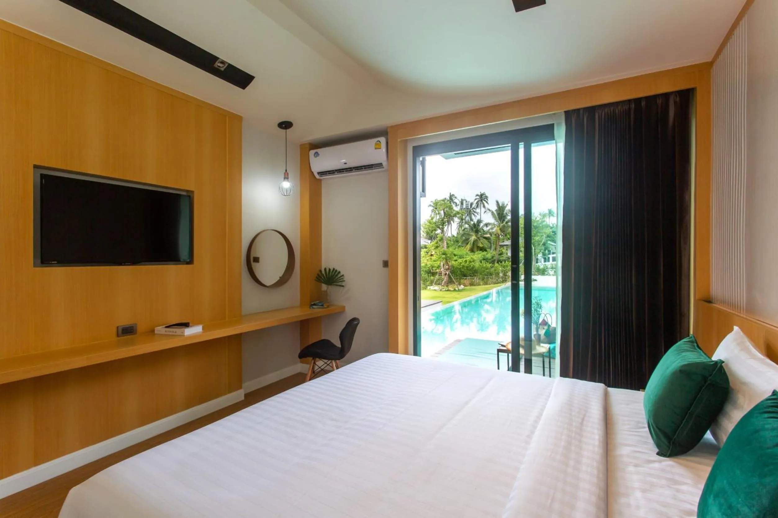 Bed in The Canale Samui Resort
