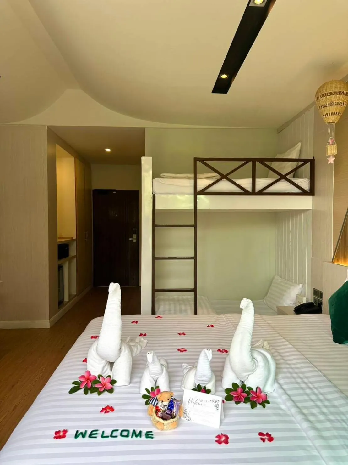 Bed in The Canale Samui Resort