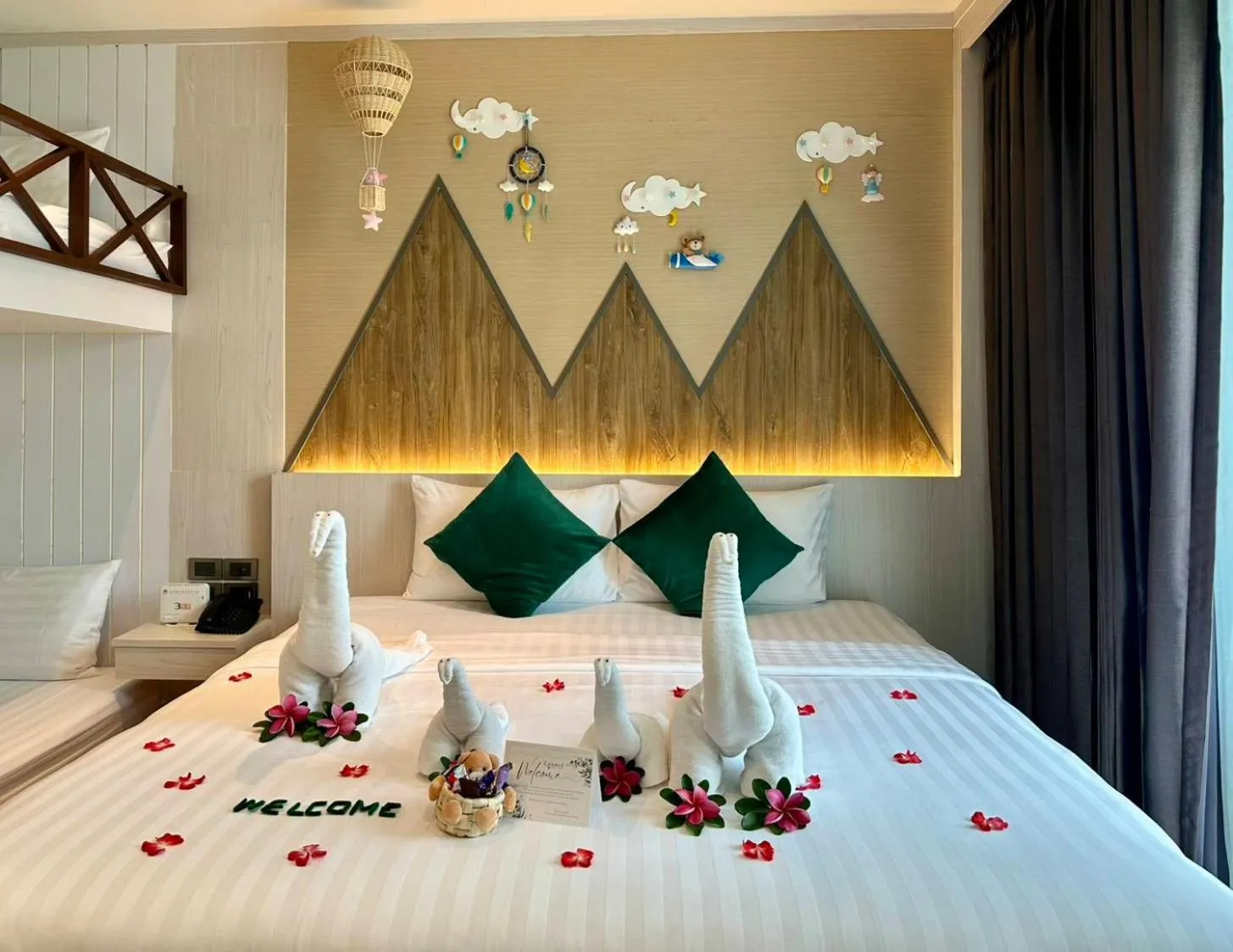 Bed in The Canale Samui Resort