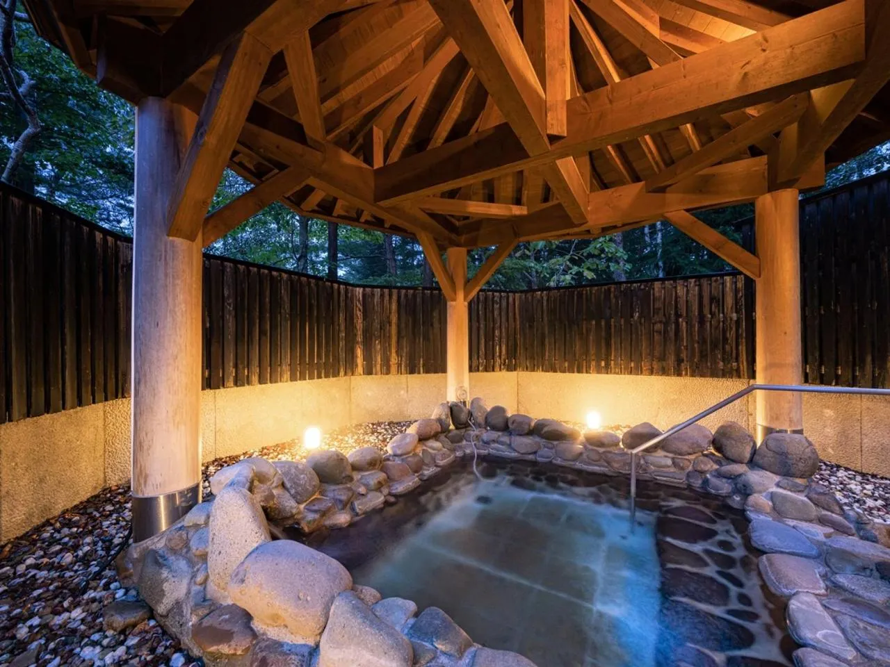 Open Air Bath in Apikogen Mori no Hotel