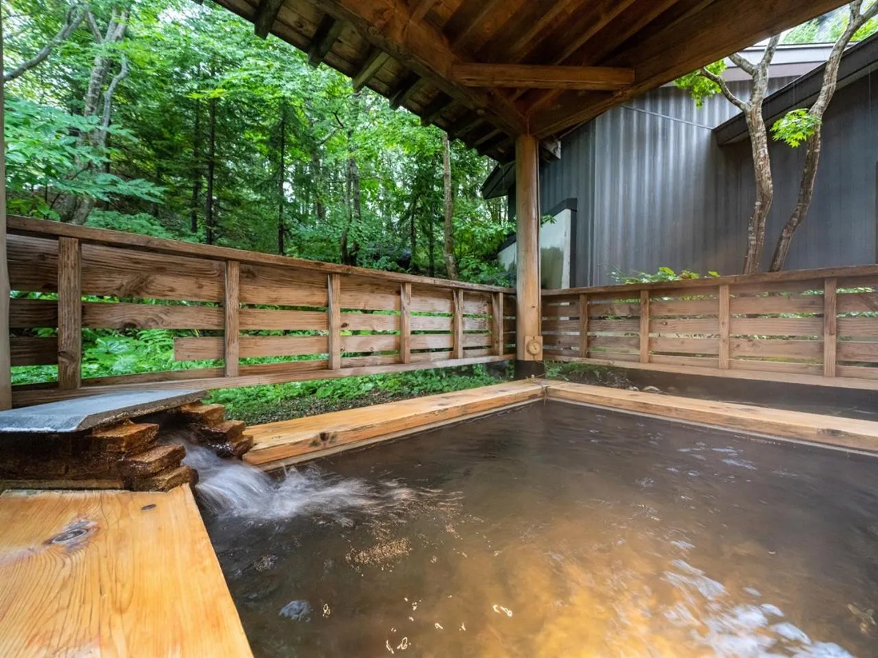Open Air Bath in Apikogen Mori no Hotel