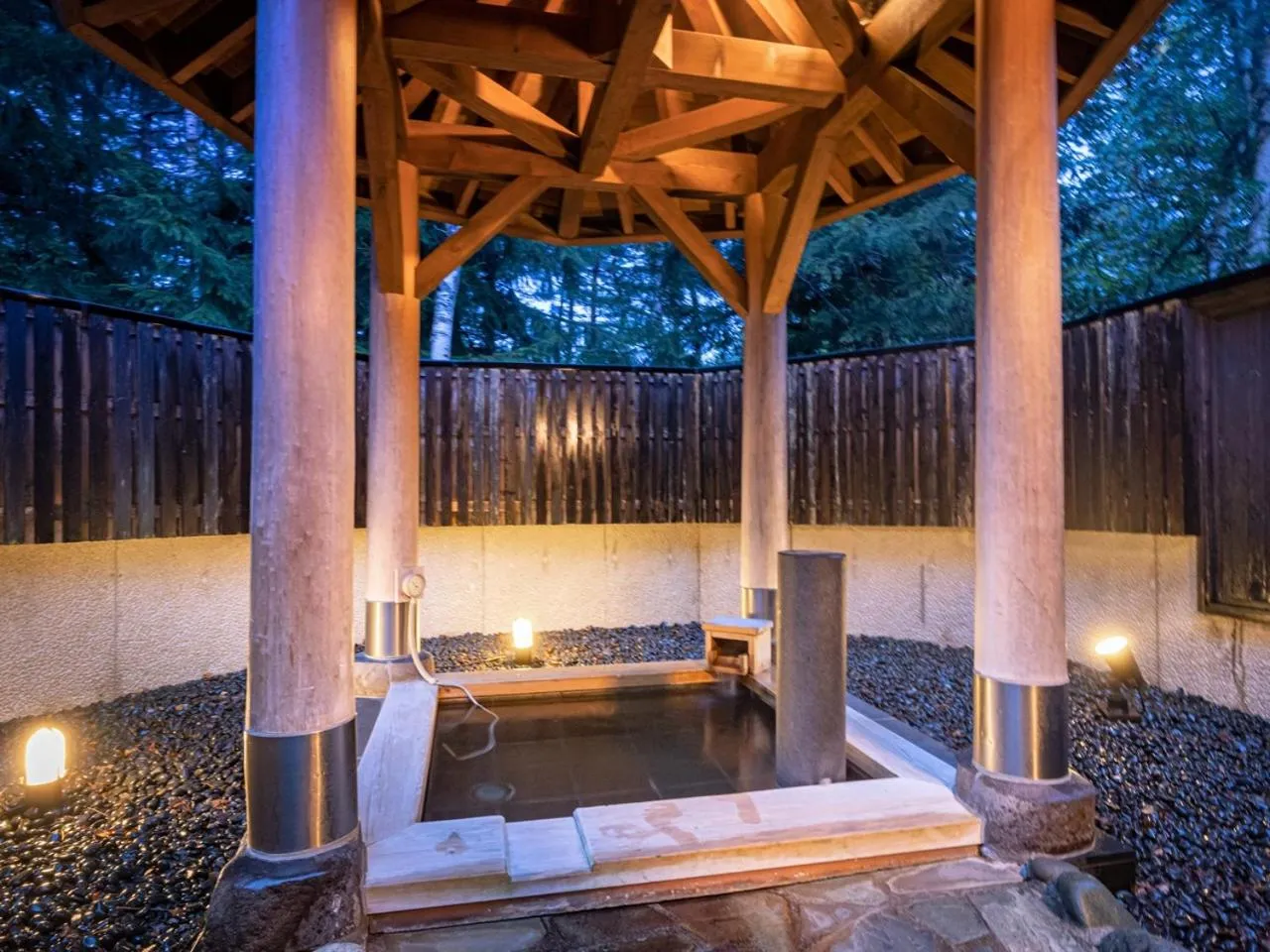 Open Air Bath in Apikogen Mori no Hotel