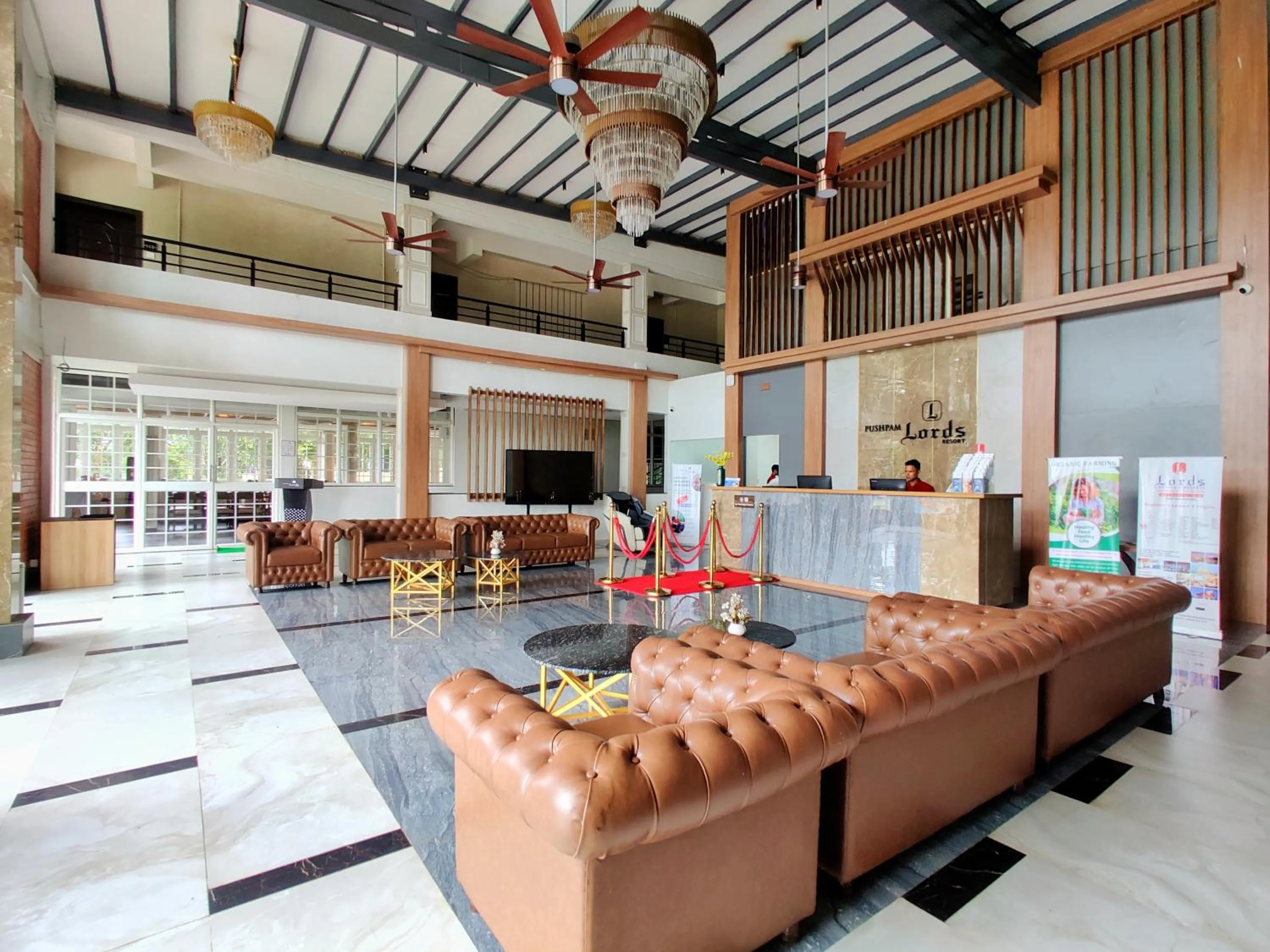 Lobby or reception in Pushpam Sanskruti Resort Karjat