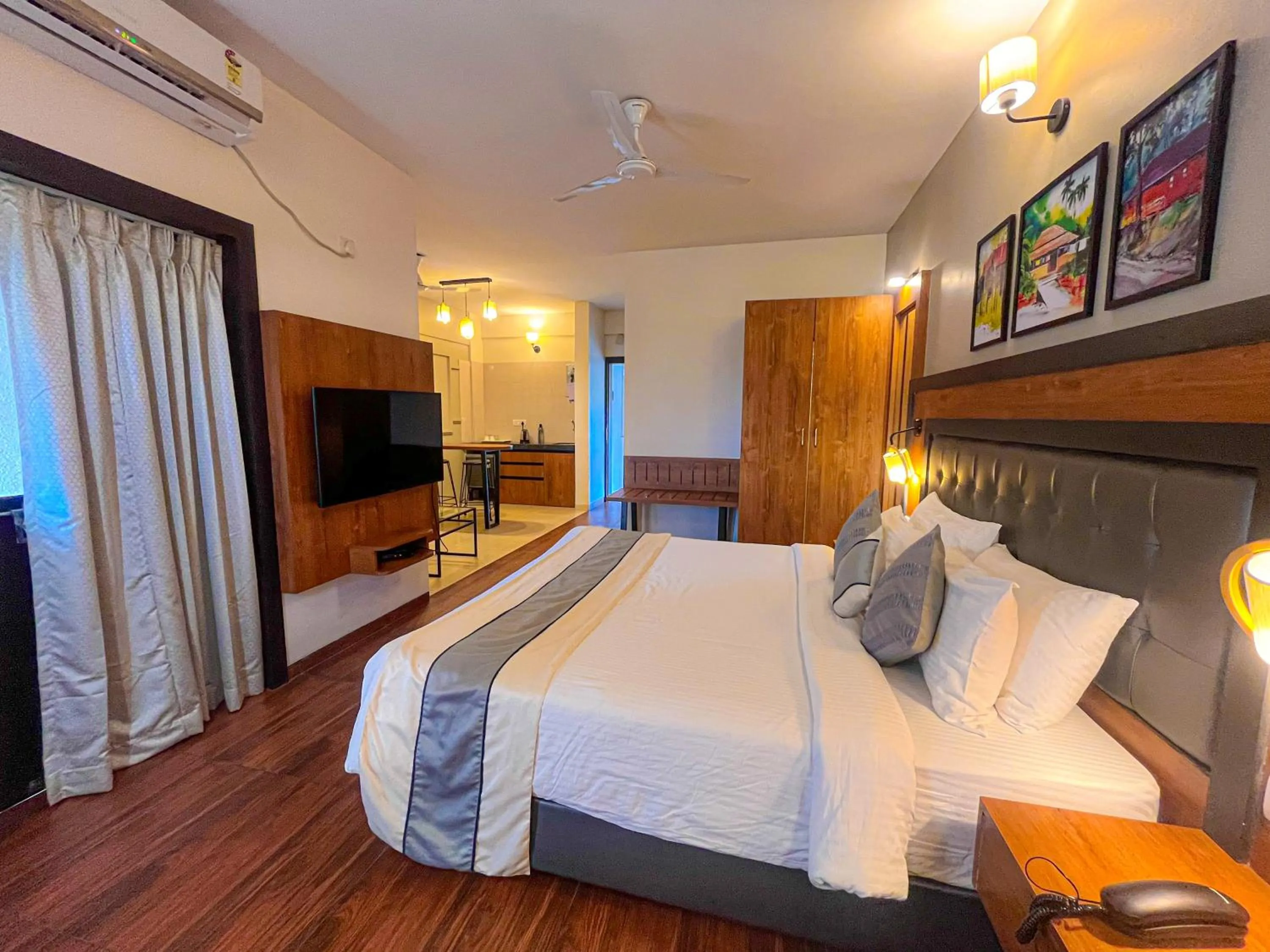 Bed in Pushpam Sanskruti Resort Karjat