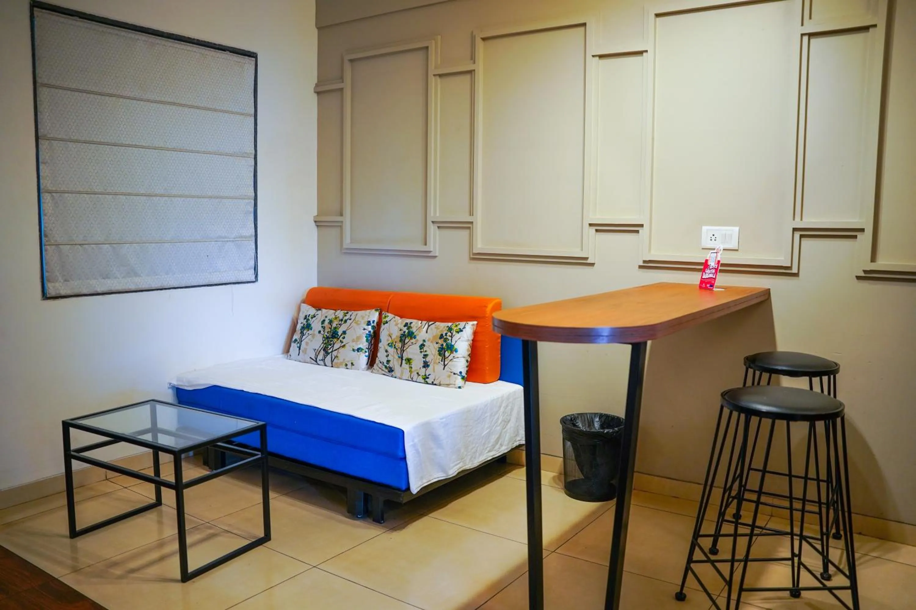 Dining area, Bed in Pushpam Sanskruti Resort Karjat