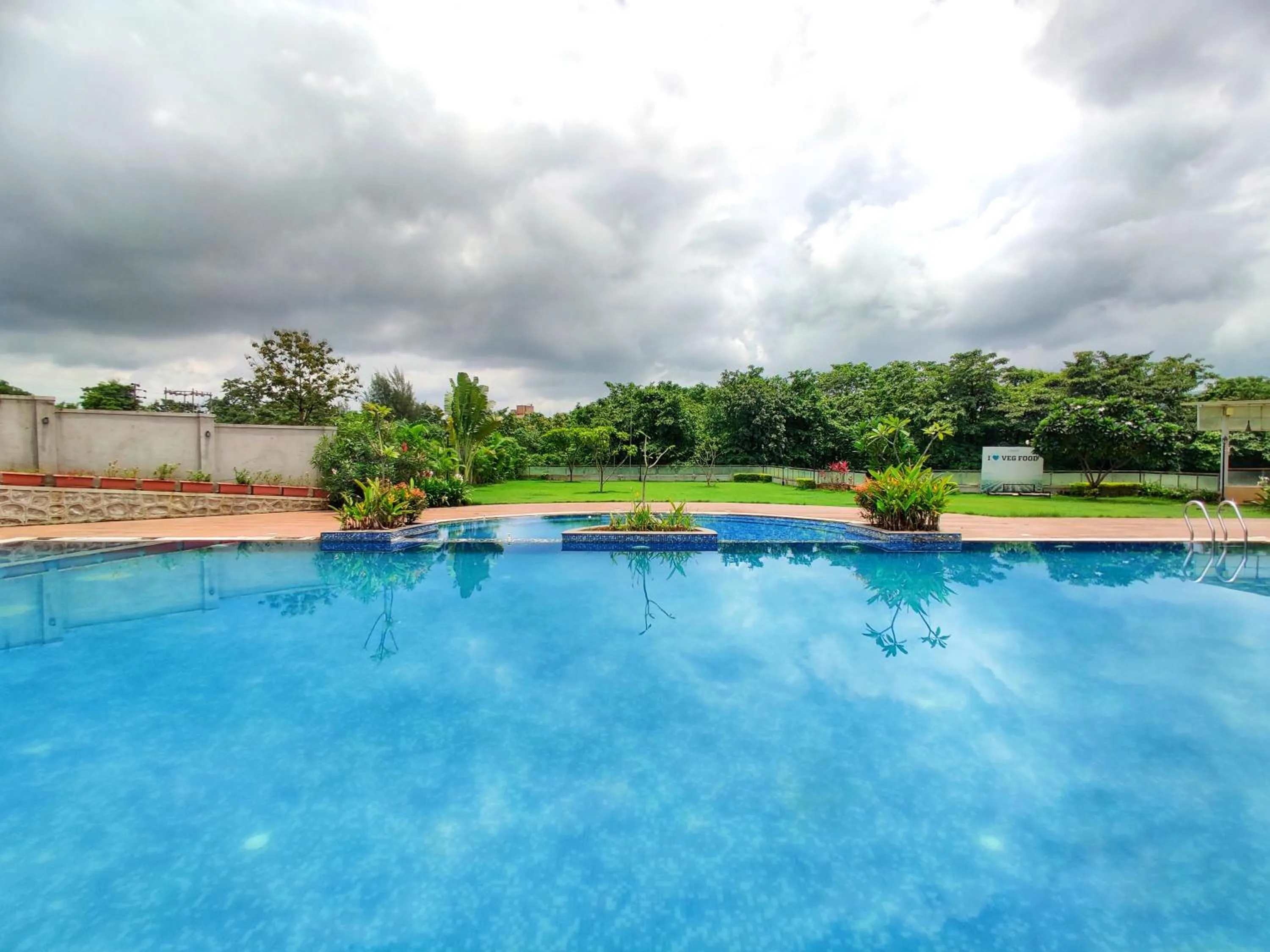 Swimming pool in Pushpam Sanskruti Resort Karjat