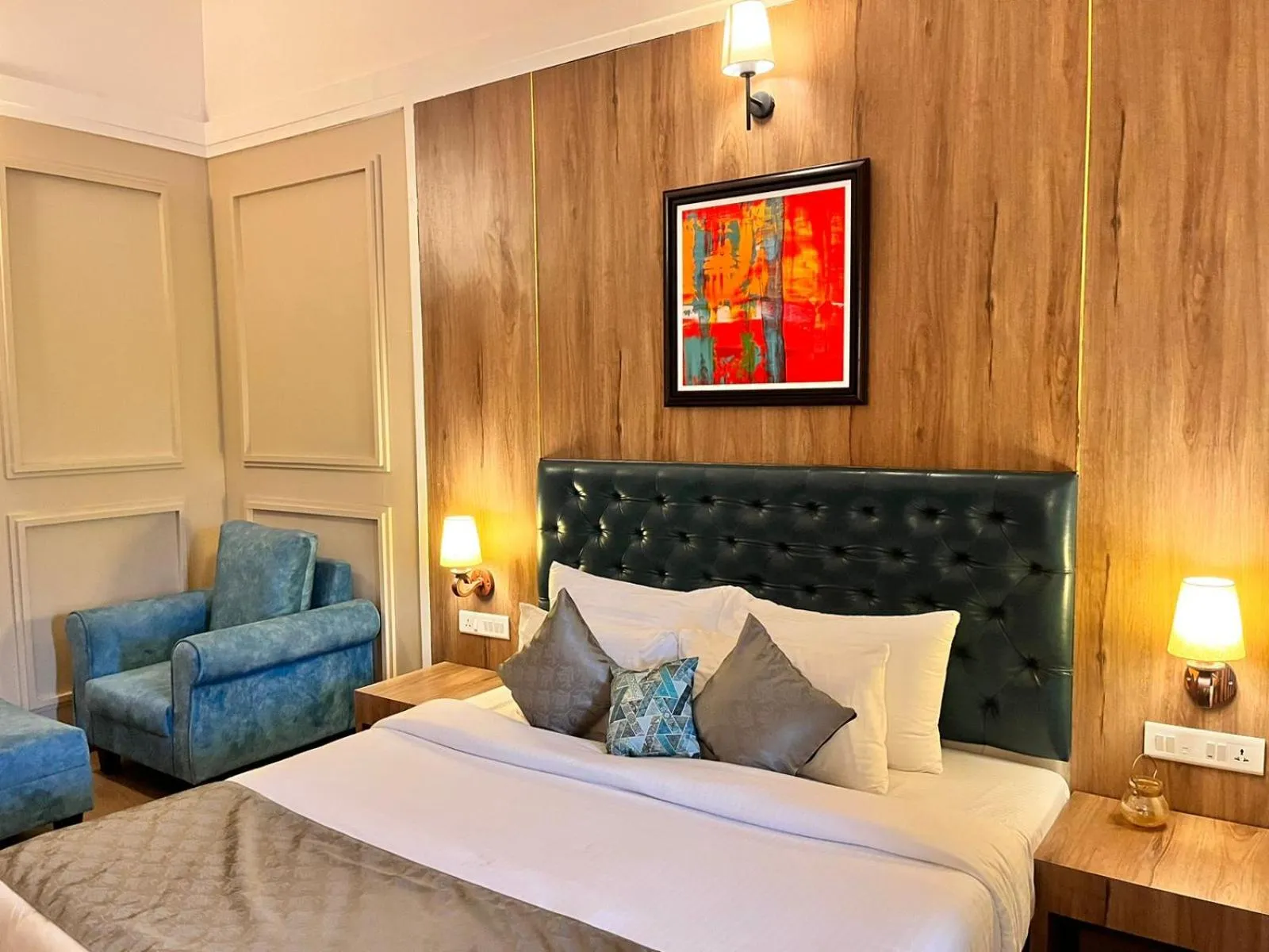 Bed in Pushpam Sanskruti Resort Karjat